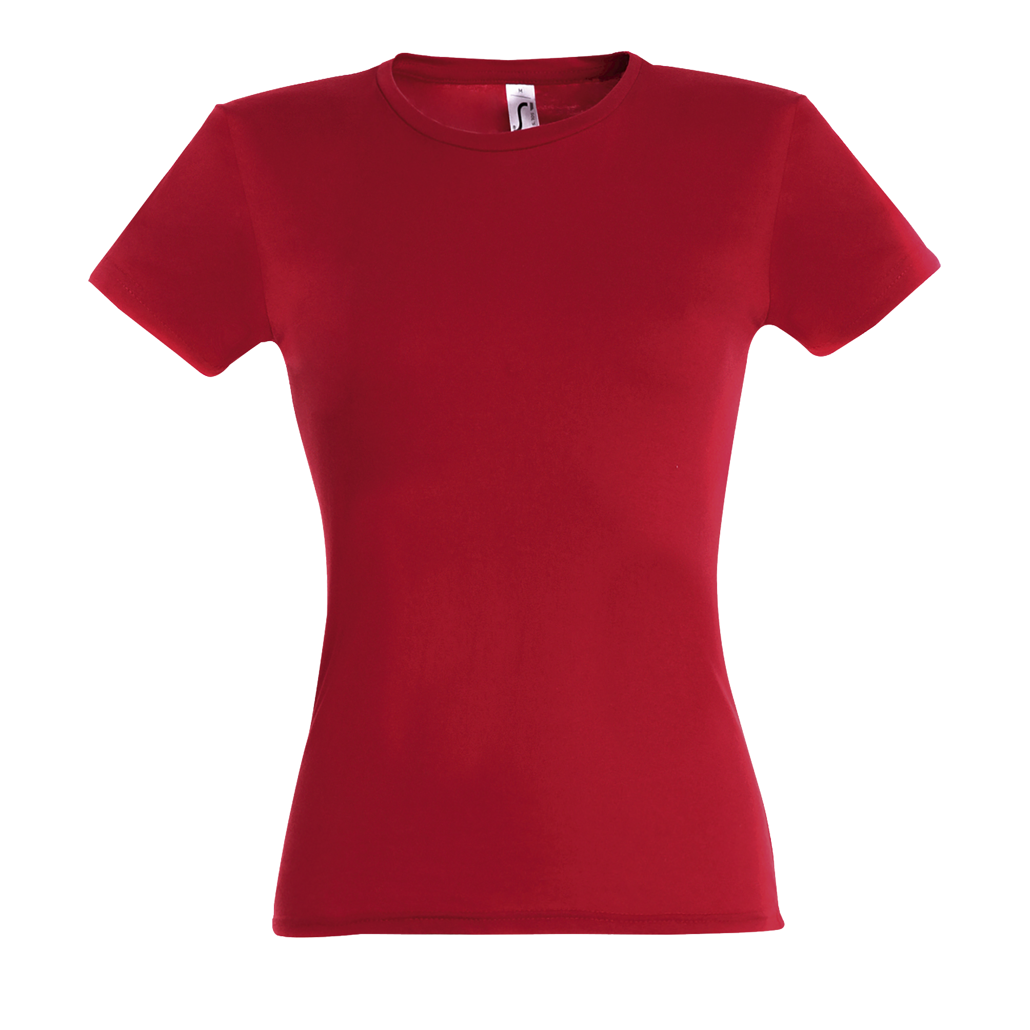 TEE-SHIRT FEMME MISS Rouge Rouge, à personnaliser avec le logo de votre club. TEE-SHIRT FEMME MISS Rouge Rouge
