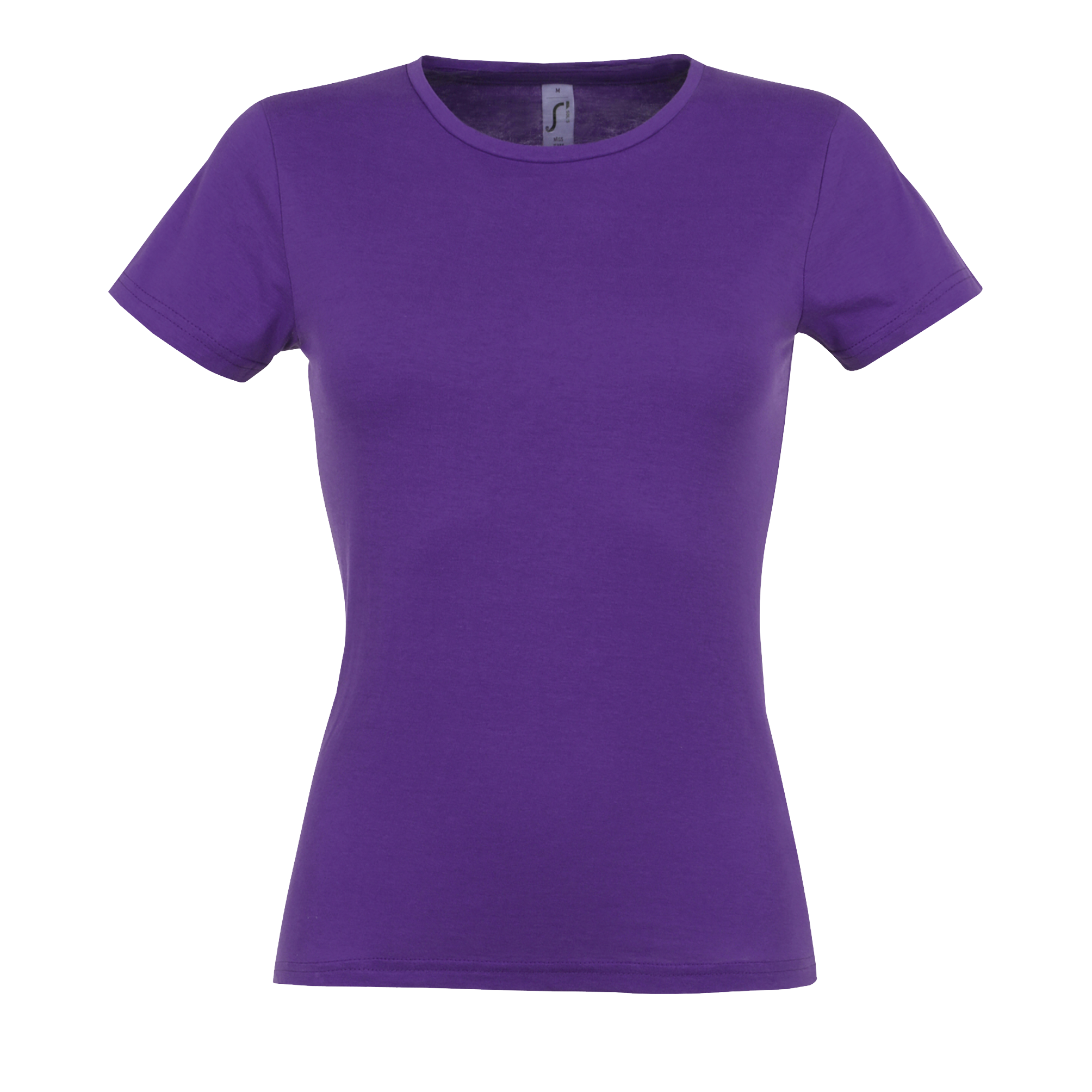 TEE-SHIRT FEMME MISS Violet fonc Violet , à personnaliser avec le logo de votre club. TEE-SHIRT FEMME MISS Violet fonc Violet