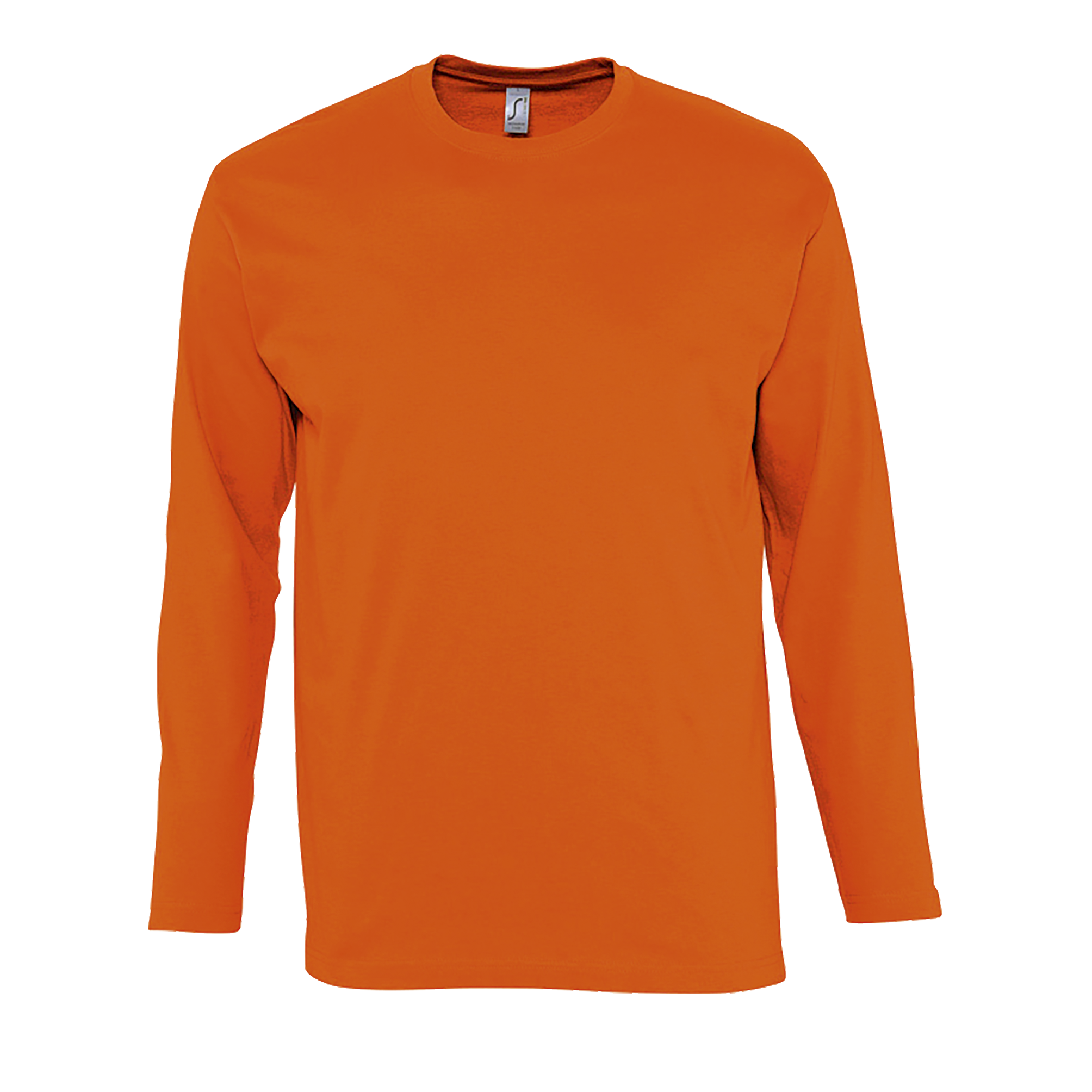 TEE-SHIRT HOMME COL ROND MANCHES LONGUES MONARCH Orange Orange         
