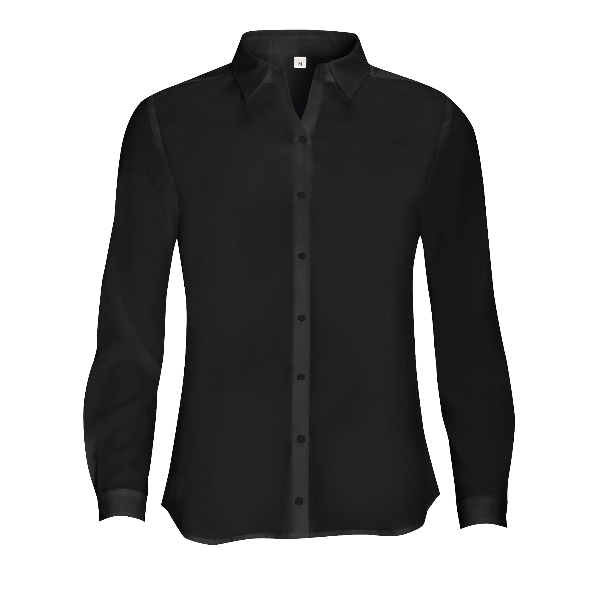 CHEMISE FEMME CRÊPE MANCHES LONGUES BETTY Noir Noir , à personnaliser avec le logo de votre club. CHEMISE FEMME CRÊPE MANCHES LONGUES BETTY Noir Noir