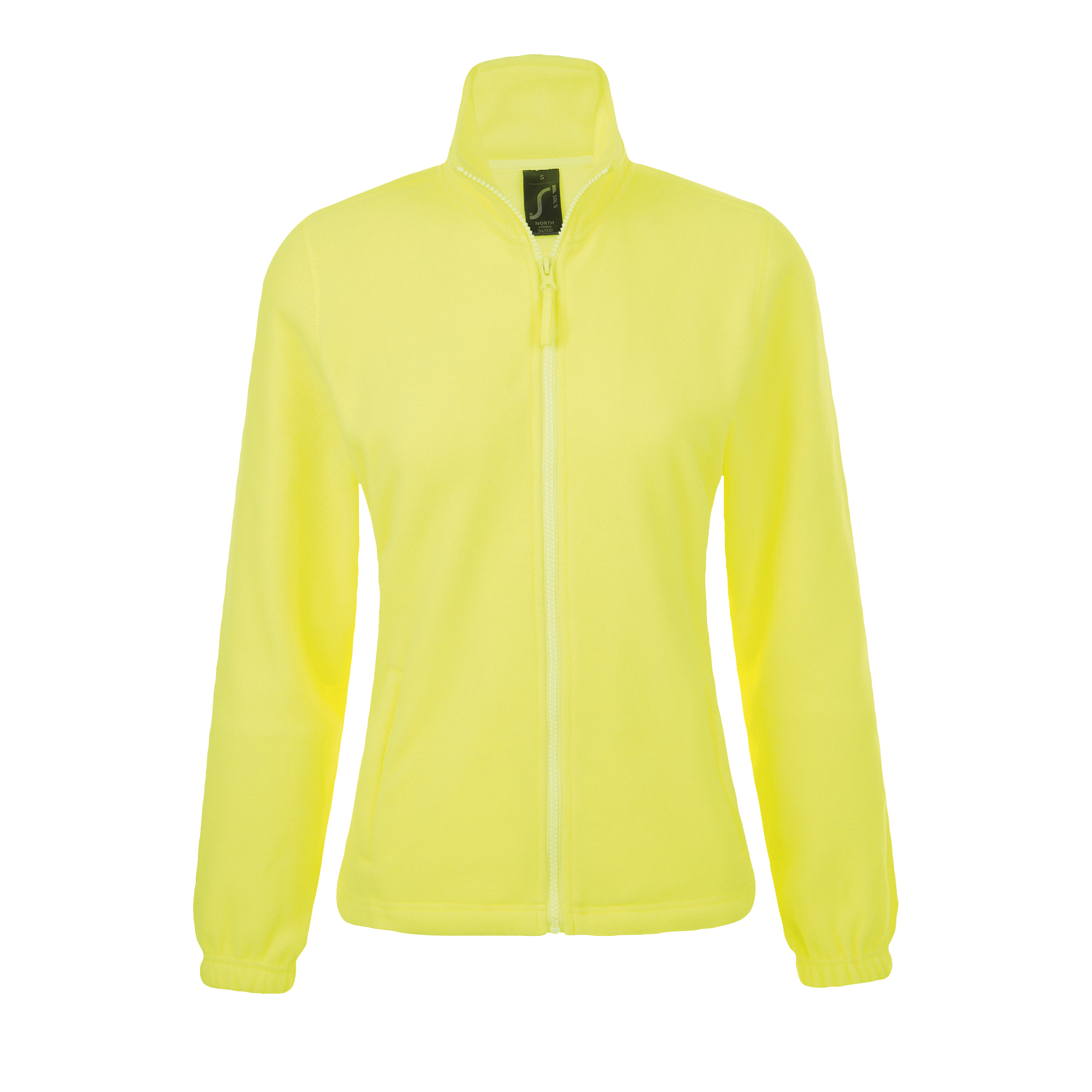 VESTE POLAIRE ZIPPÉE FEMME NORTH WOMEN Jaune fluo Jaune , à personnaliser avec le logo de votre club. VESTE POLAIRE ZIPPÉE FEMME NORTH WOMEN Jaune fluo Jaune