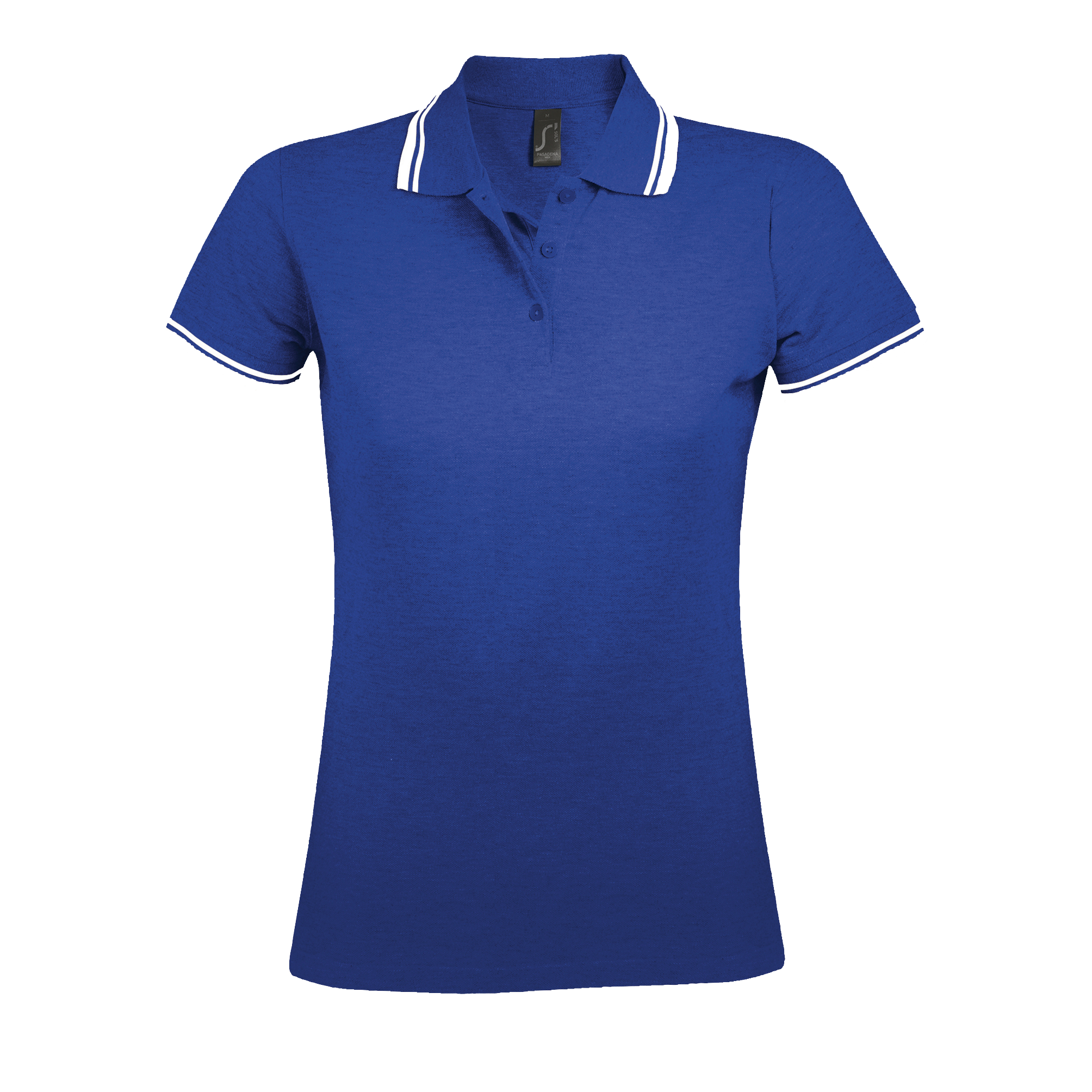 POLO FEMME PASADENA WOMEN Royal / Blanc Bleu , à personnaliser avec le logo de votre club. POLO FEMME PASADENA WOMEN Royal / Blanc Bleu