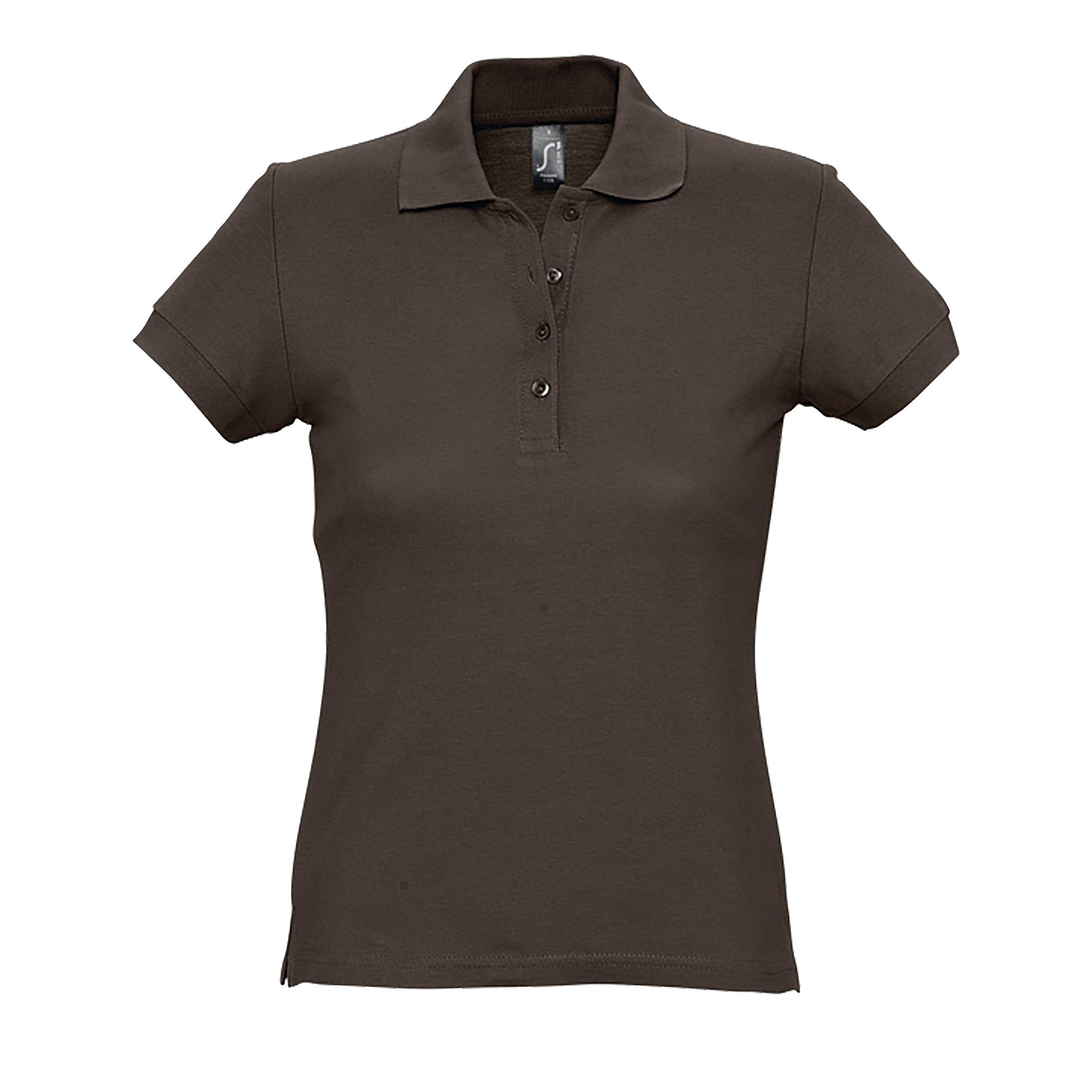 POLO FEMME PASSION Chocolat Marron , à personnaliser avec le logo de votre club. POLO FEMME PASSION Chocolat Marron