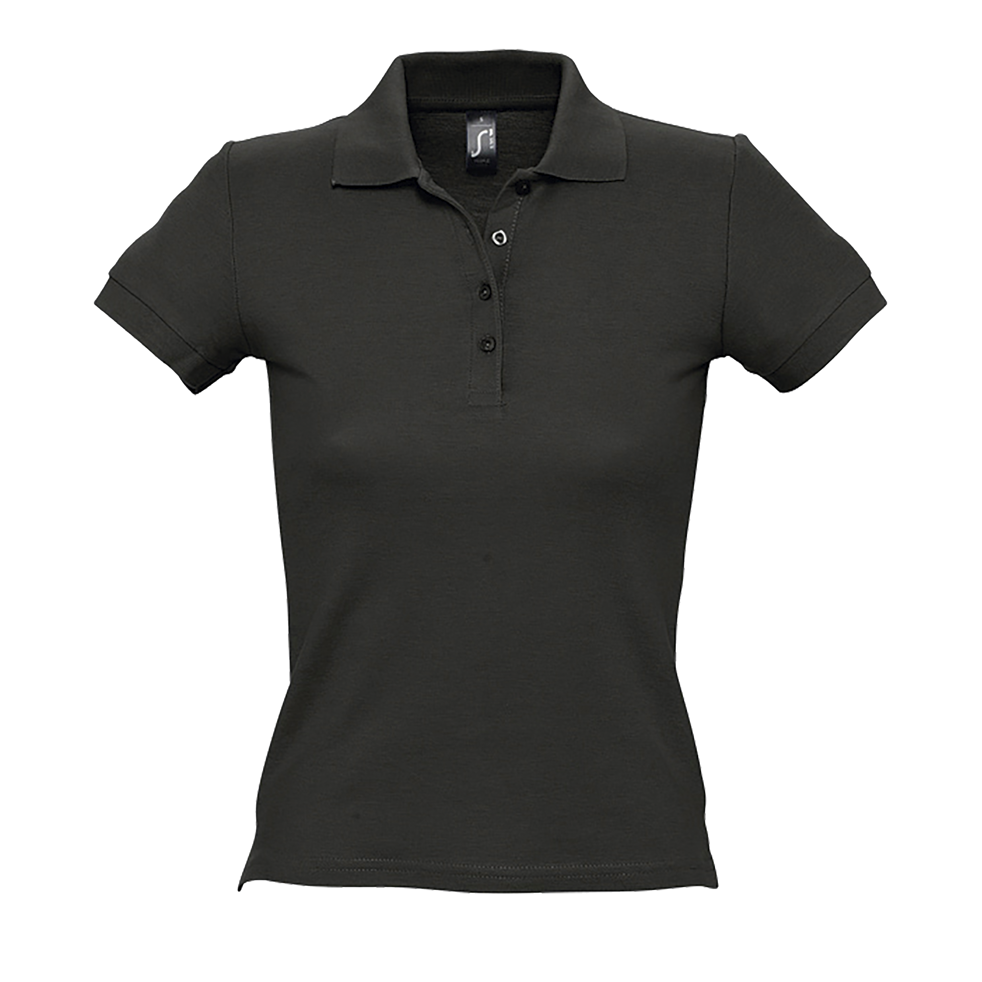 POLO FEMME PEOPLE Noir Noir , à personnaliser avec le logo de votre club. POLO FEMME PEOPLE Noir Noir