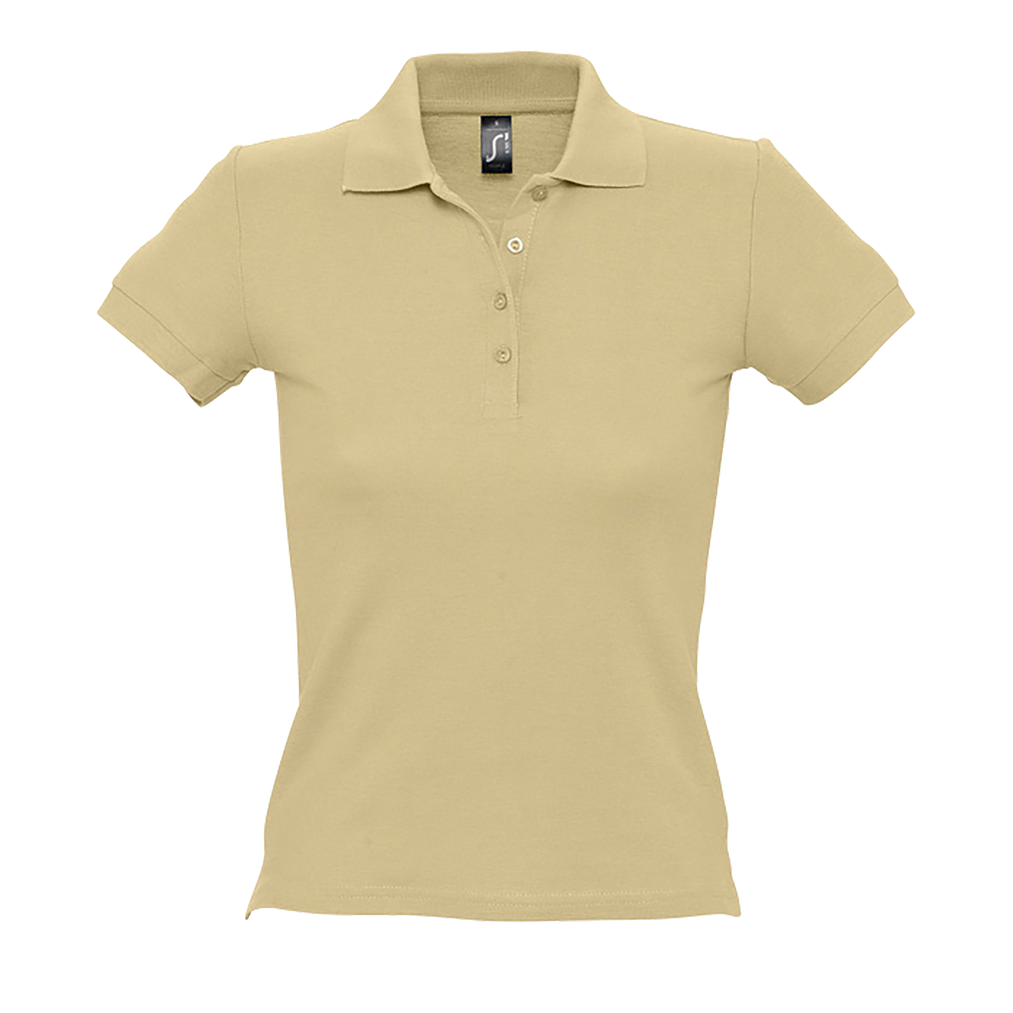POLO FEMME PEOPLE Sable Beige , à personnaliser avec le logo de votre club. POLO FEMME PEOPLE Sable Beige