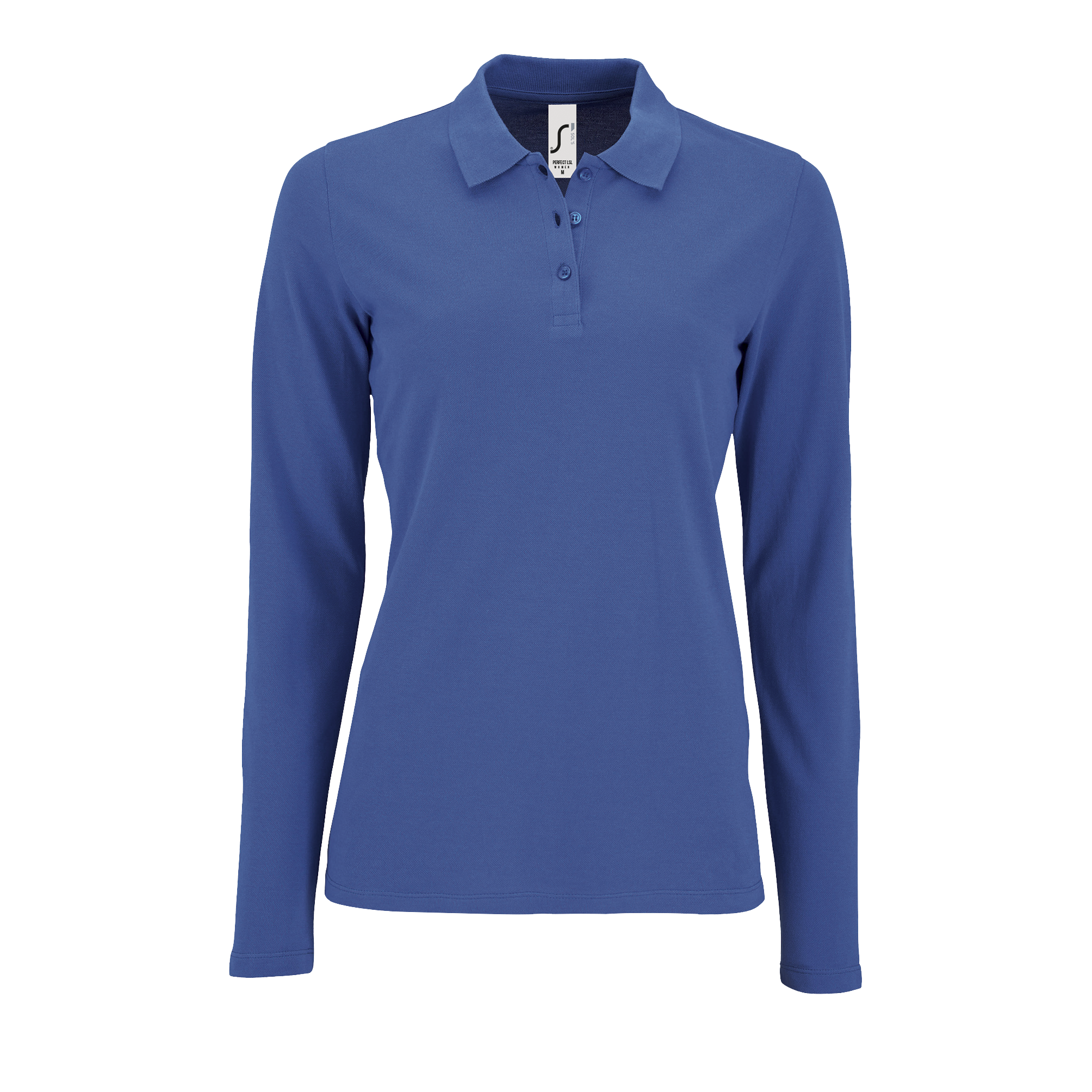 POLO PERFECT LSL FEMME ROYAL, à personnaliser avec le logo de votre club. POLO PERFECT LSL FEMME ROYAL