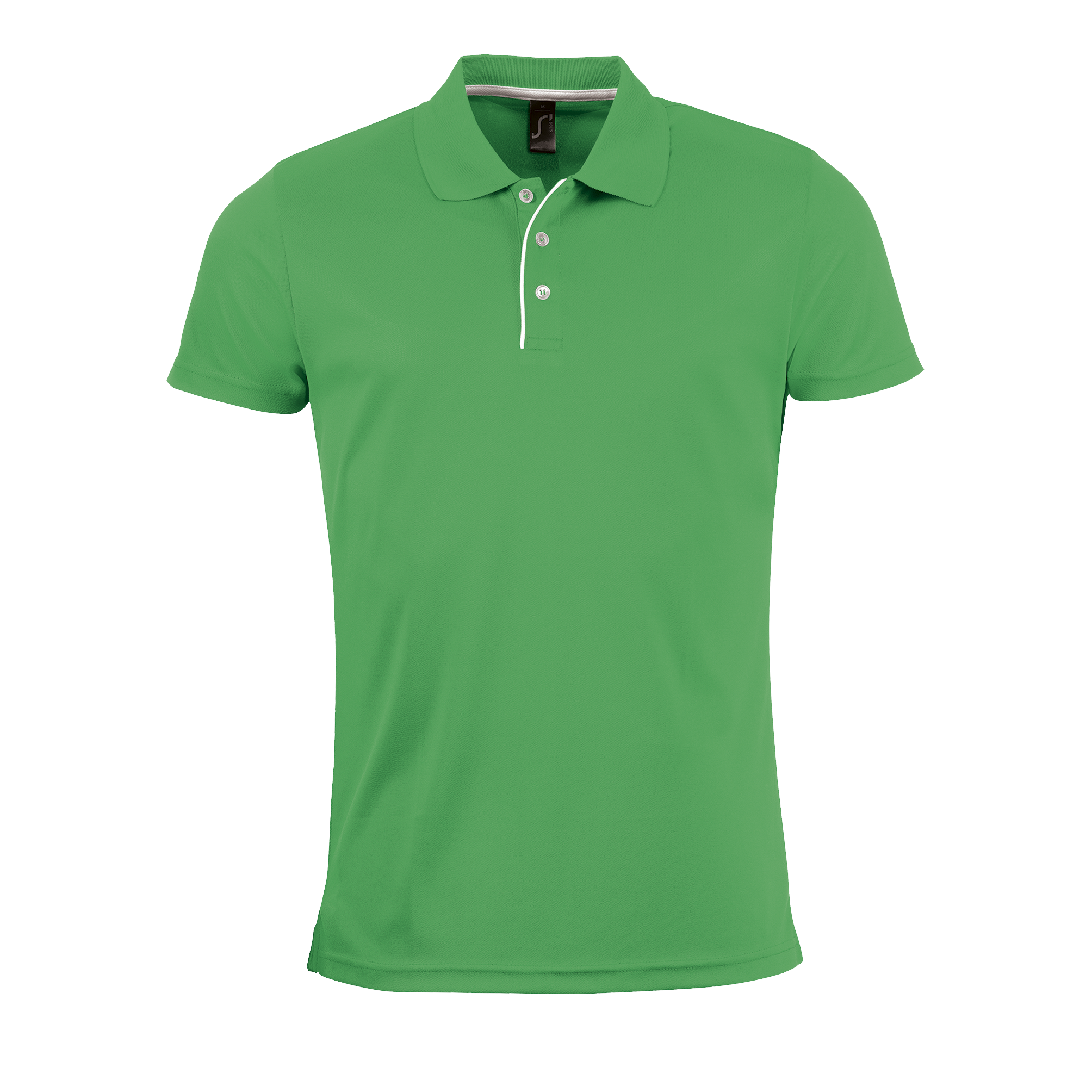 POLO SPORT HOMME PERFORMER MEN - Vert prairie imprimé et