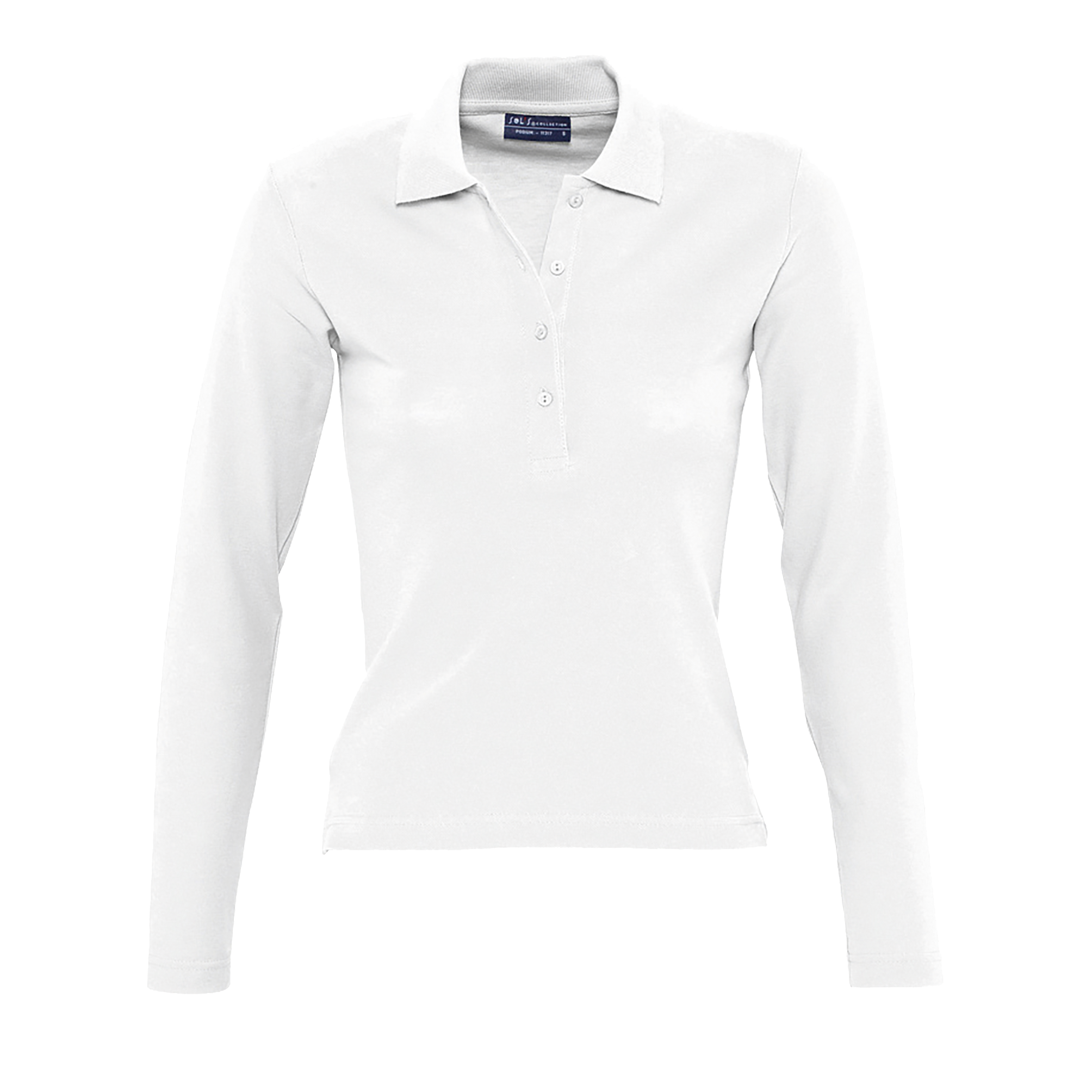 POLO FEMME PODIUM Blanc Blanc, à personnaliser avec le logo de votre club. POLO FEMME PODIUM Blanc Blanc
