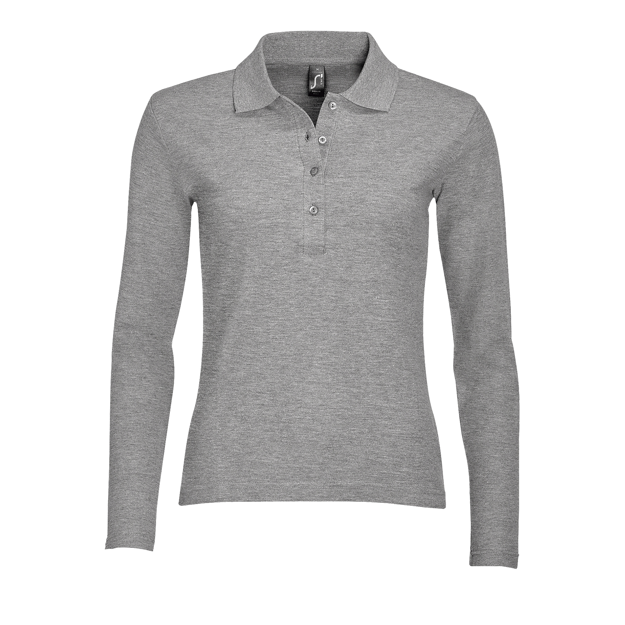 POLO FEMME PODIUM Gris chin Gris , à personnaliser avec le logo de votre club. POLO FEMME PODIUM Gris chin Gris