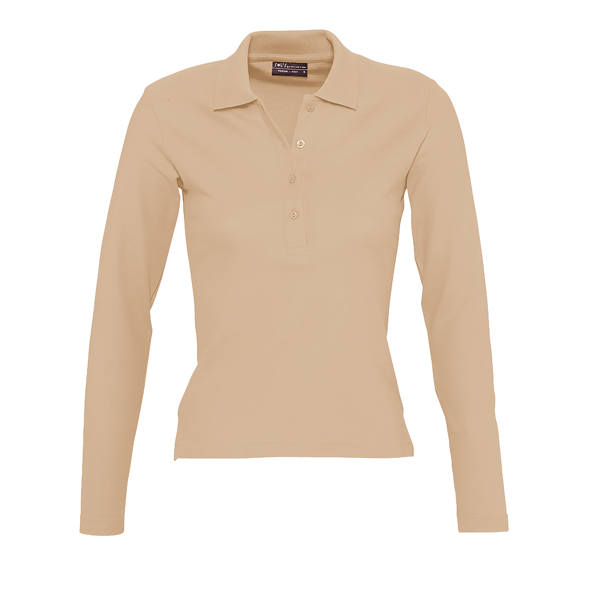 POLO FEMME PODIUM Sable Beige , à personnaliser avec le logo de votre club. POLO FEMME PODIUM Sable Beige