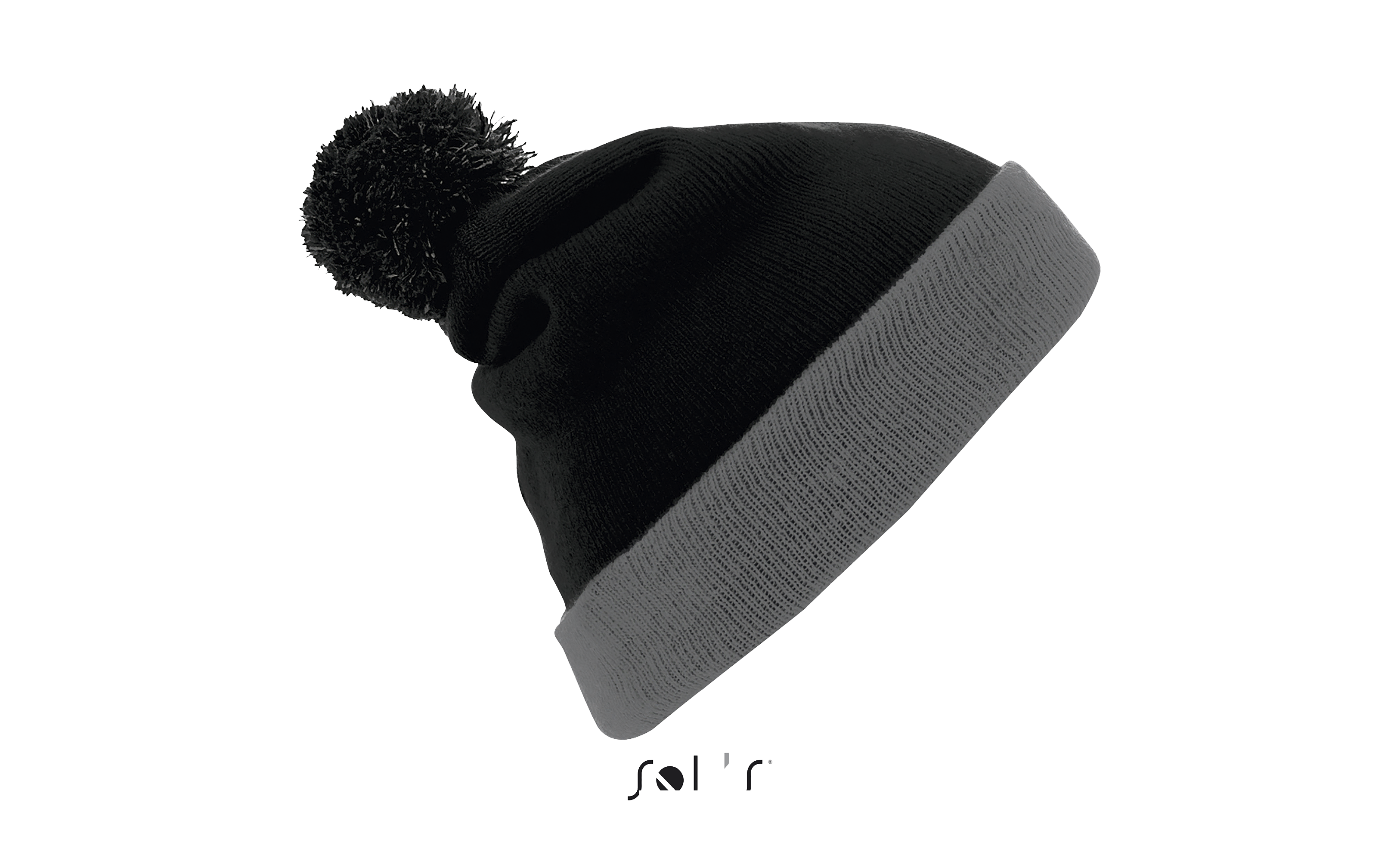 BONNET À POMPON UNISEXE BREEZE Noir Noir , à personnaliser avec le logo de votre club. BONNET À POMPON UNISEXE BREEZE Noir Noir