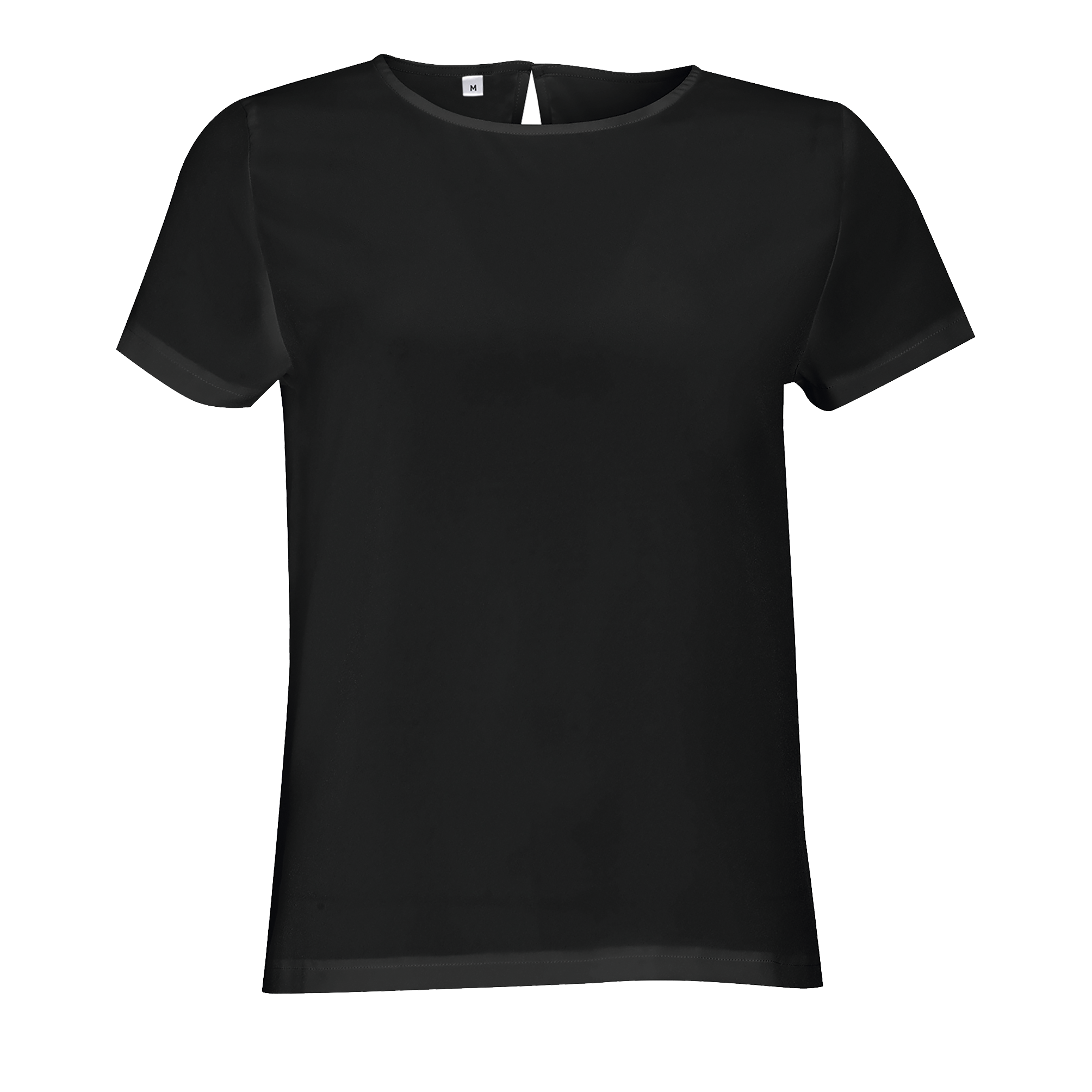 CHEMISE FEMME CRÊPE MANCHES COURTES BRIDGET Noir Noir , à personnaliser avec le logo de votre club. CHEMISE FEMME CRÊPE MANCHES COURTES BRIDGET Noir Noir
