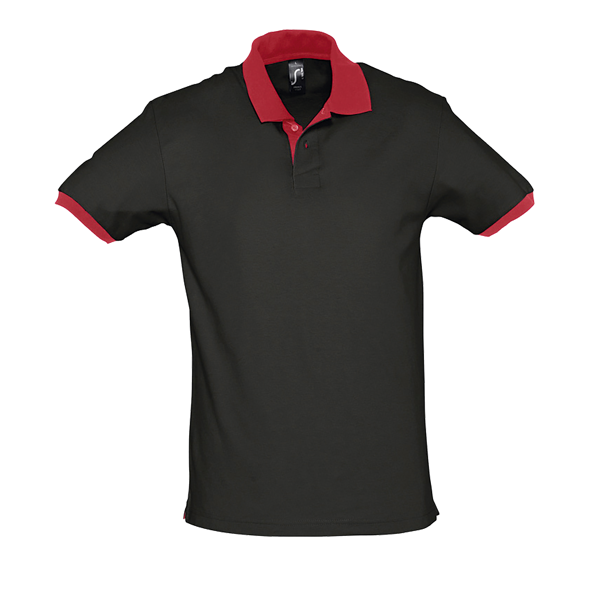 POLO UNISEXE PRINCE Noir / Rouge Noir , à personnaliser avec le logo de votre club. POLO UNISEXE PRINCE Noir / Rouge Noir