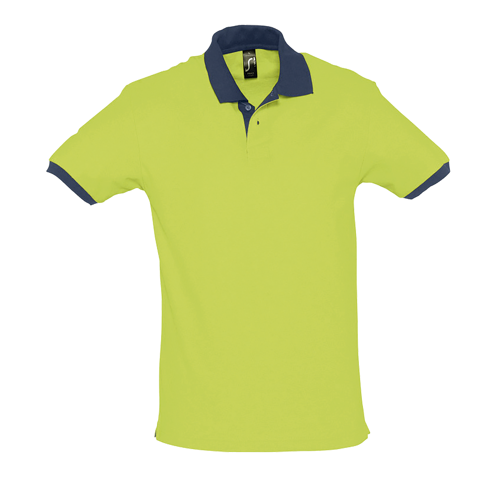 POLO UNISEXE PRINCE Vert pomme / French marine Vert , à personnaliser avec le logo de votre club. POLO UNISEXE PRINCE Vert pomme / French marine Vert