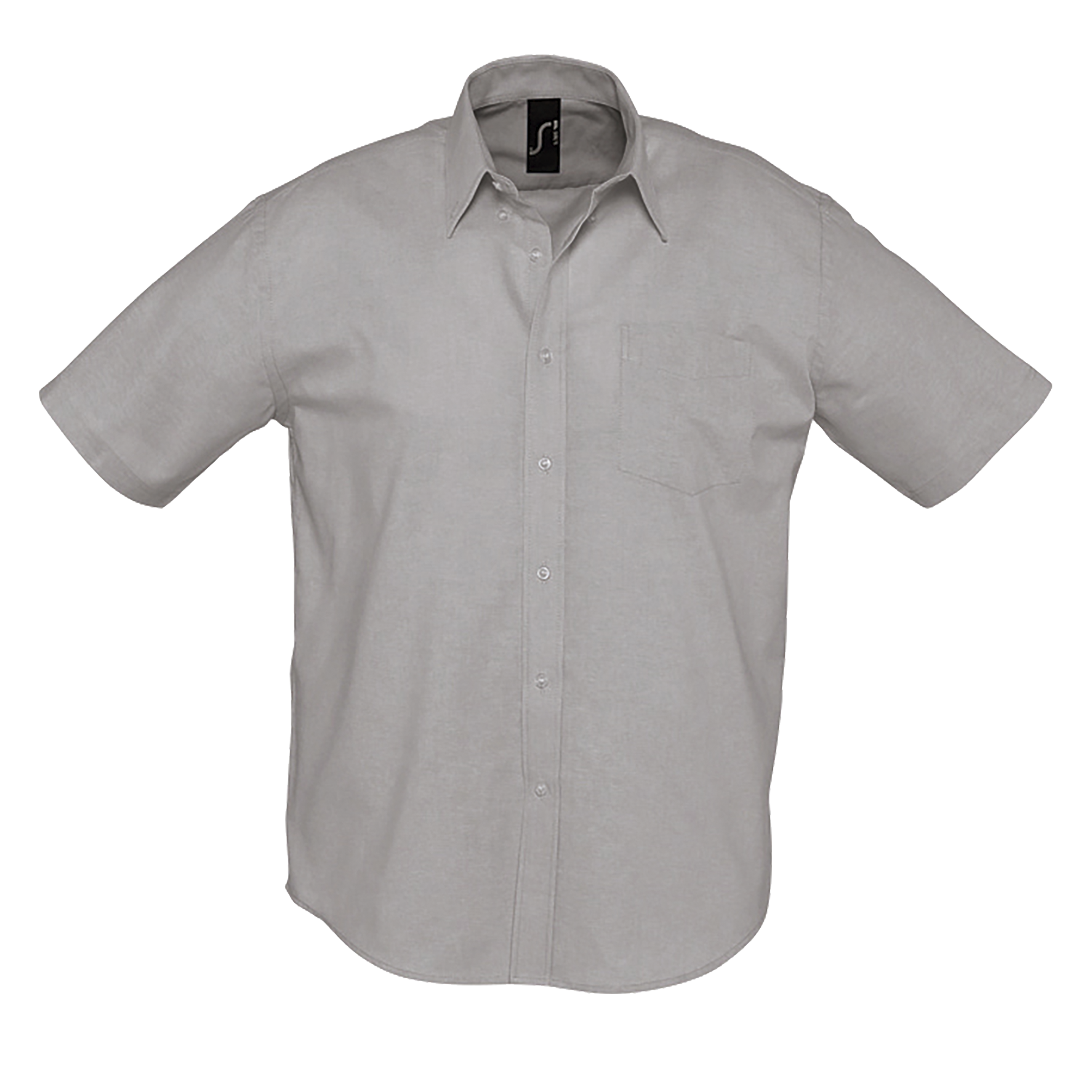 CHEMISE HOMME OXFORD MANCHES COURTES BRISBANE Silver Gris , à personnaliser avec le logo de votre club. CHEMISE HOMME OXFORD MANCHES COURTES BRISBANE Silver Gris