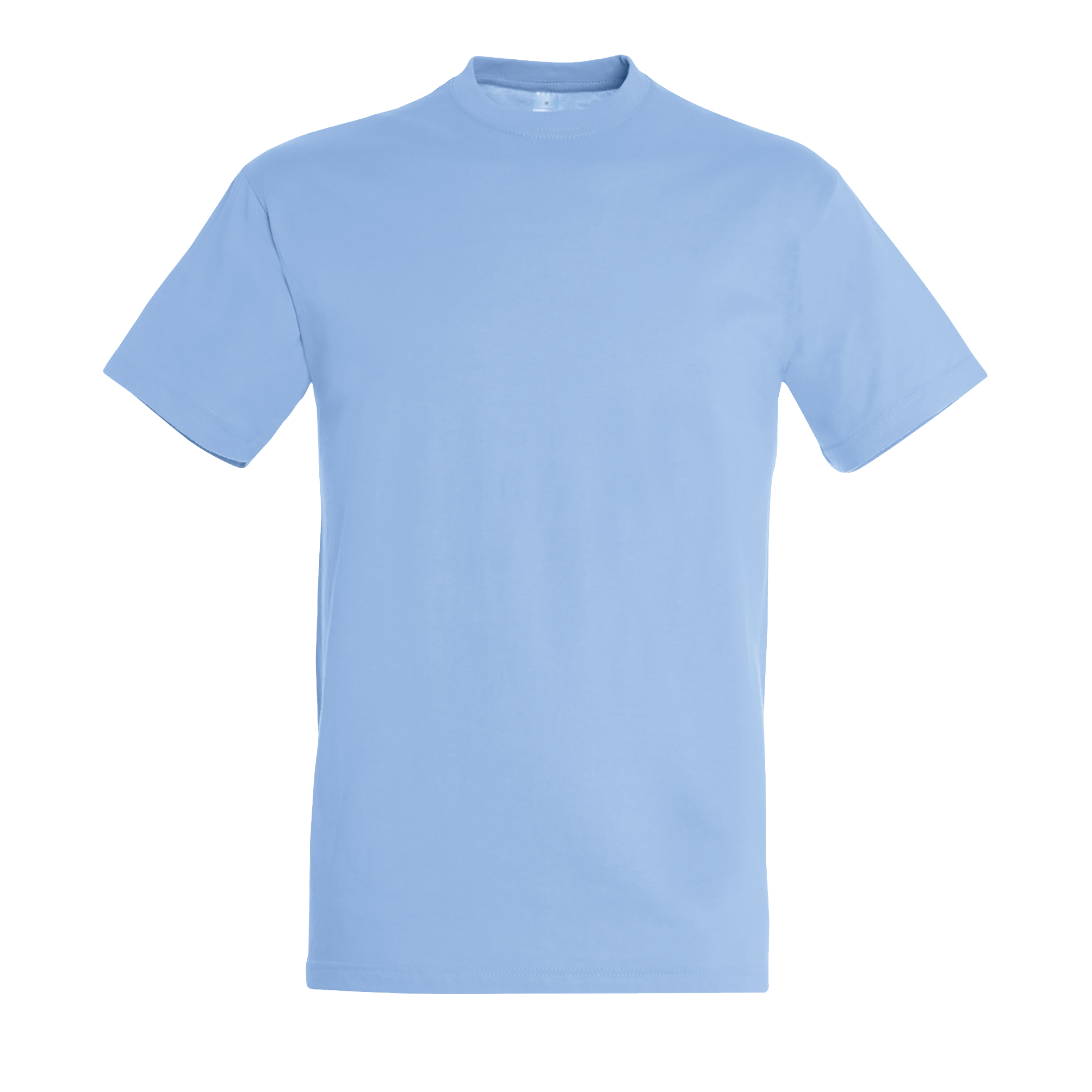 TEE-SHIRT UNISEXE COL ROND REGENT Ciel Bleu , à personnaliser avec le logo de votre club. TEE-SHIRT UNISEXE COL ROND REGENT Ciel Bleu