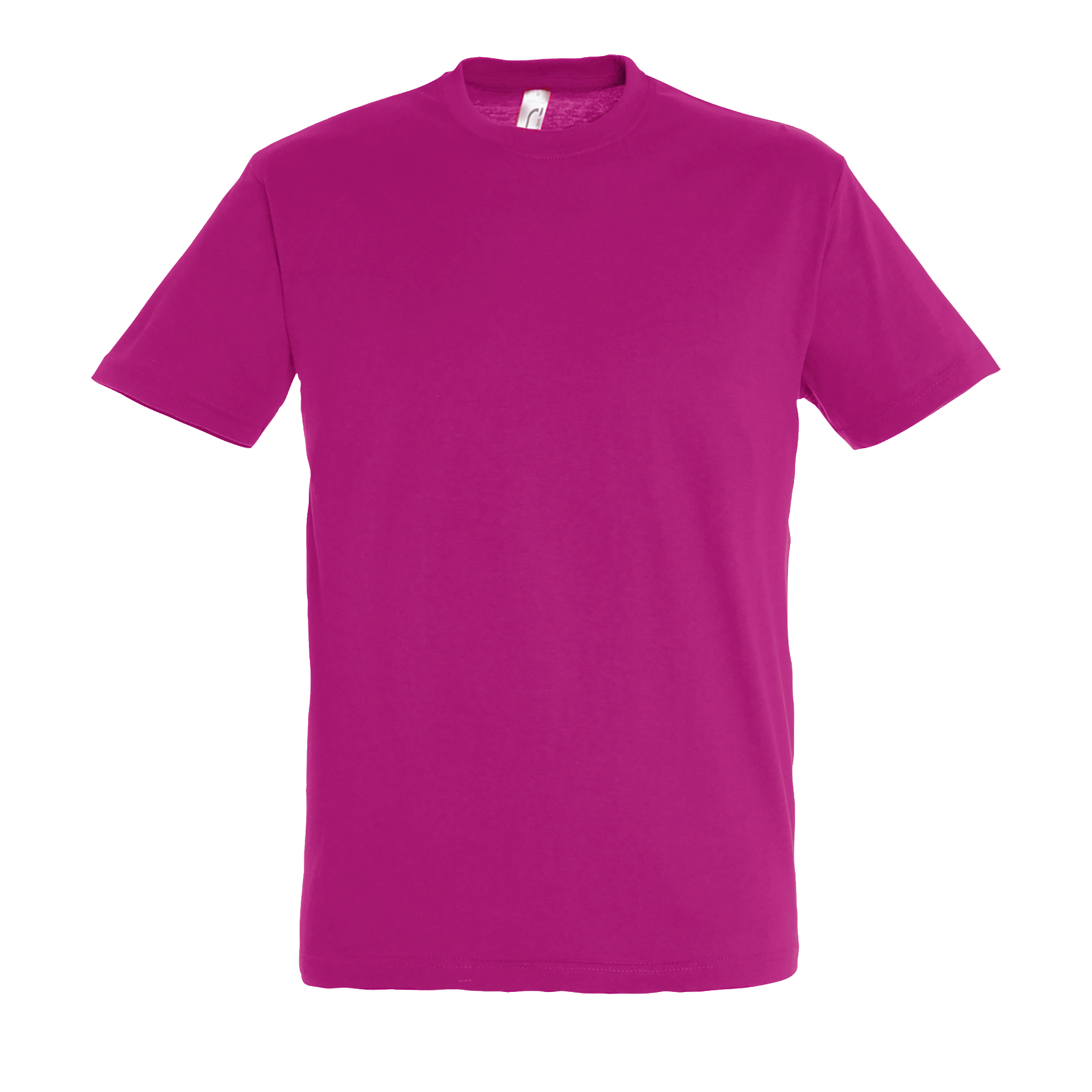 TEE-SHIRT UNISEXE COL ROND REGENT Fuchsia Rose           , à personnaliser avec le logo de votre club. TEE-SHIRT UNISEXE COL ROND REGENT Fuchsia Rose