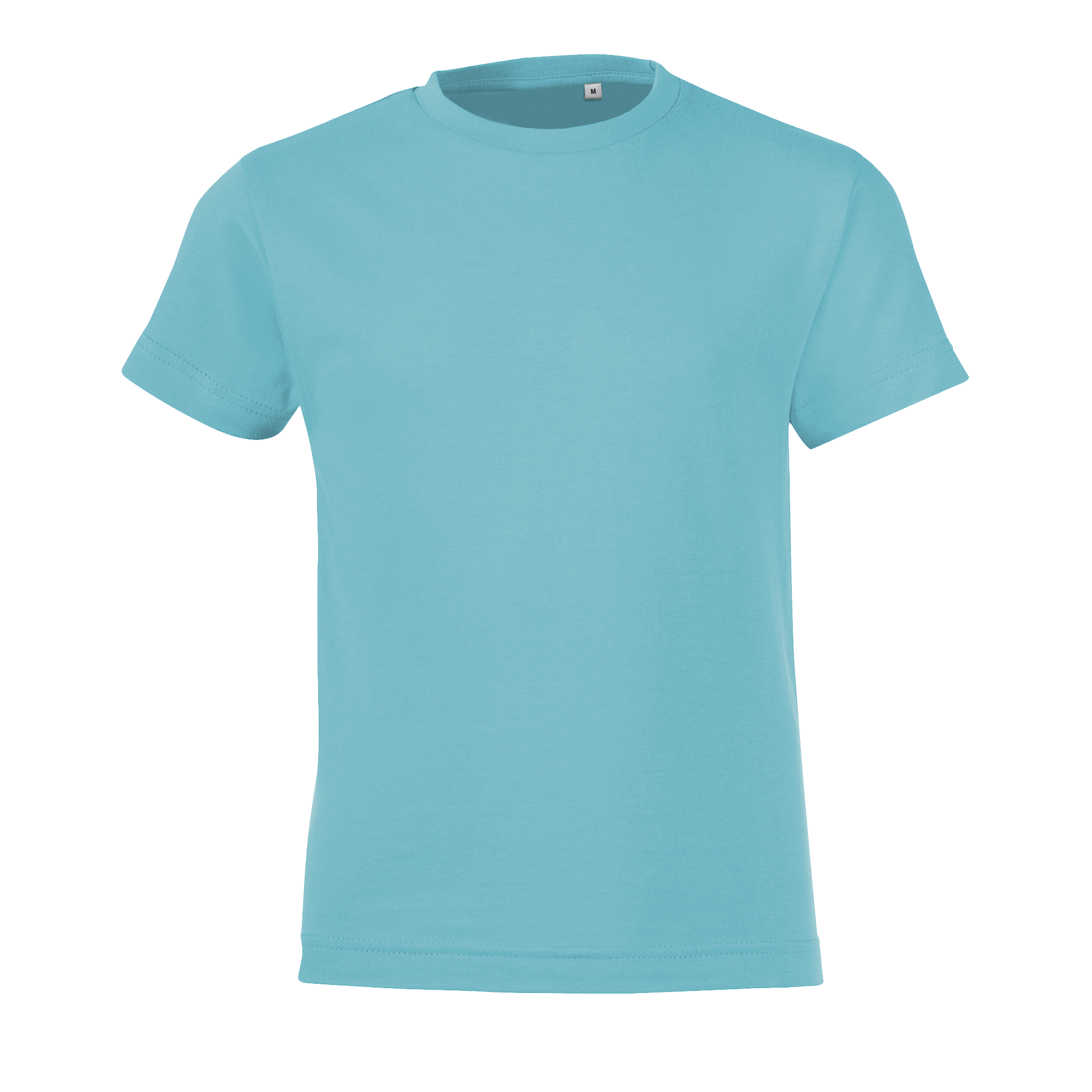 TEE-SHIRT ENFANT COL ROND REGENT FIT KIDS Bleu atoll Bleu , à personnaliser avec le logo de votre club. TEE-SHIRT ENFANT COL ROND REGENT FIT KIDS Bleu atoll Bleu