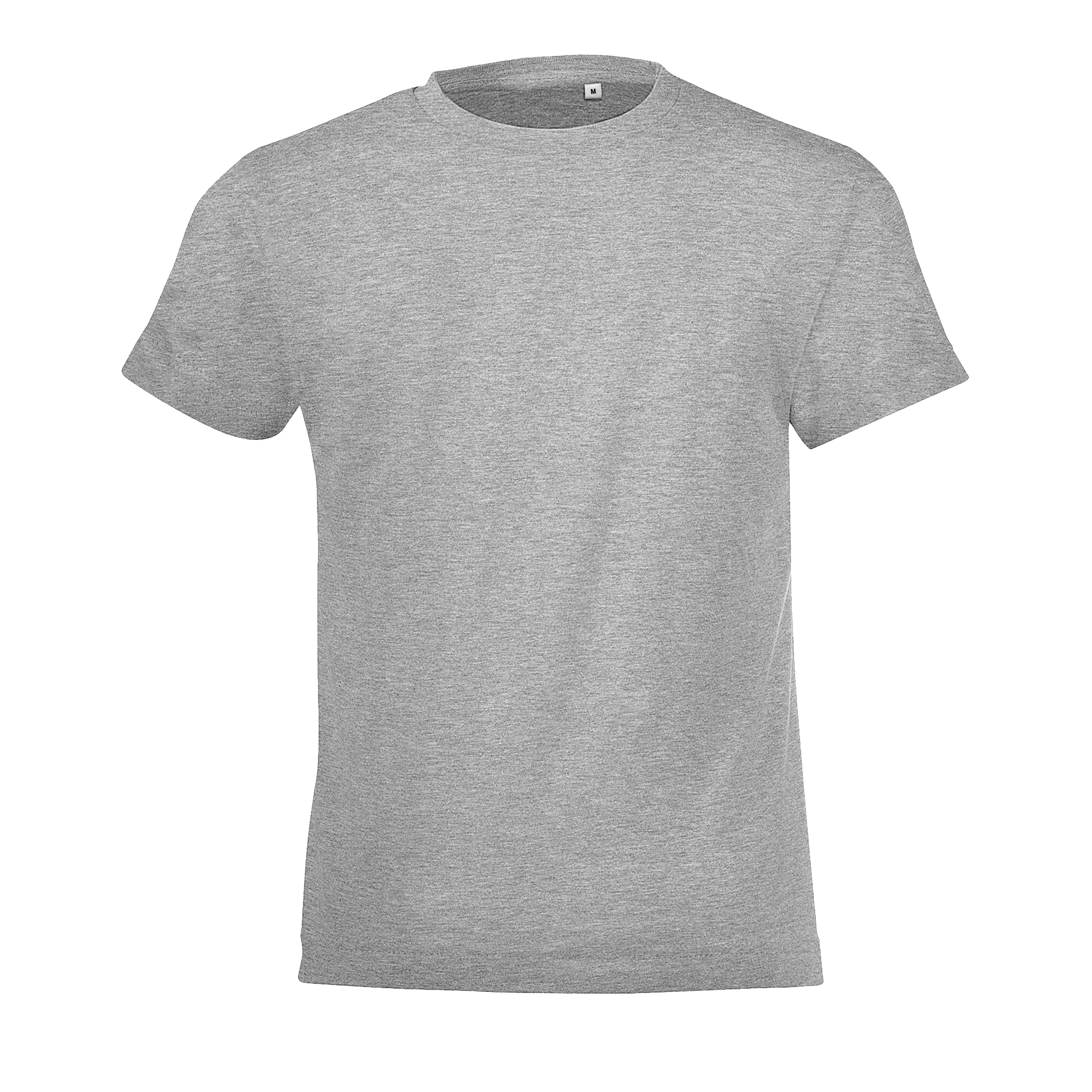 TEE-SHIRT ENFANT COL ROND REGENT FIT KIDS Gris chin Gris , à personnaliser avec le logo de votre club. TEE-SHIRT ENFANT COL ROND REGENT FIT KIDS Gris chin Gris