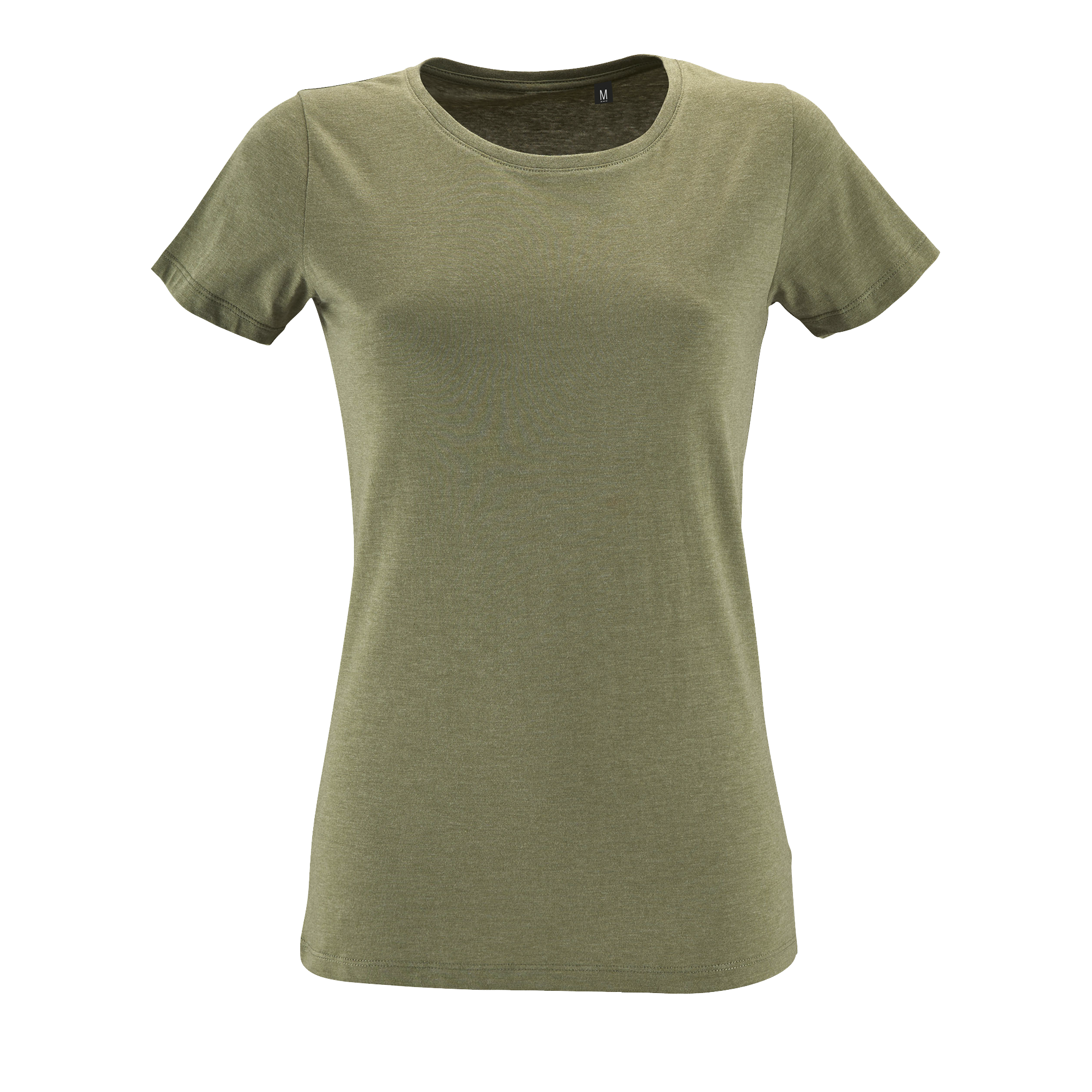 TEESHIRT REGENT FIT FEMME KAKI CHINE, à personnaliser avec le logo de votre club. TEESHIRT REGENT FIT FEMME KAKI CHINE