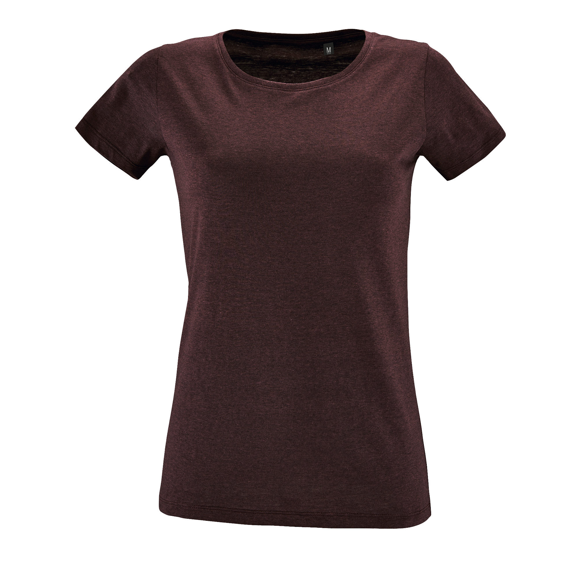 TEESHIRT REGENT FIT FEMME OXBLOOD CHINE, à personnaliser avec le logo de votre club. TEESHIRT REGENT FIT FEMME OXBLOOD CHINE