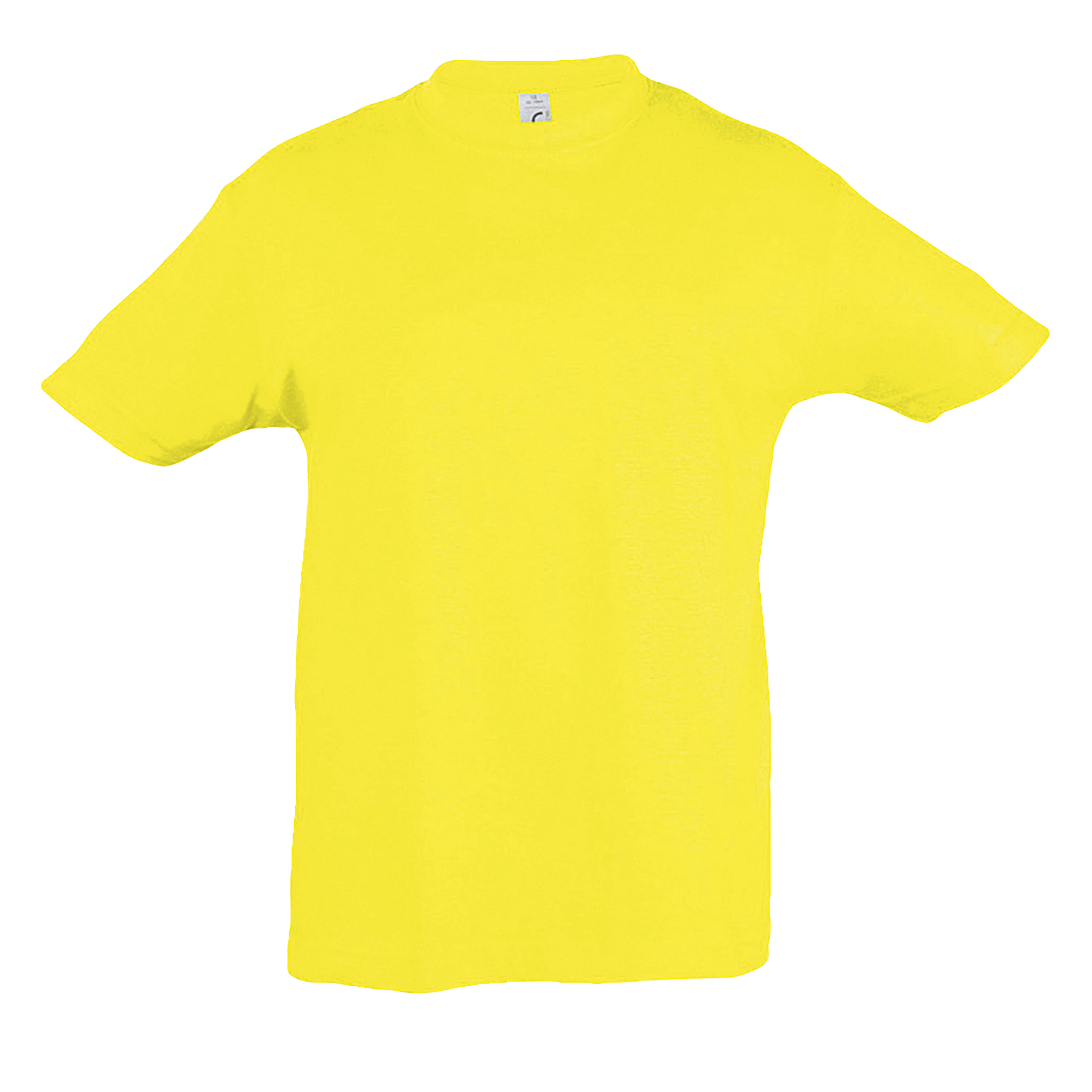TEE-SHIRT ENFANT COL ROND REGENT KIDS Citron Jaune          