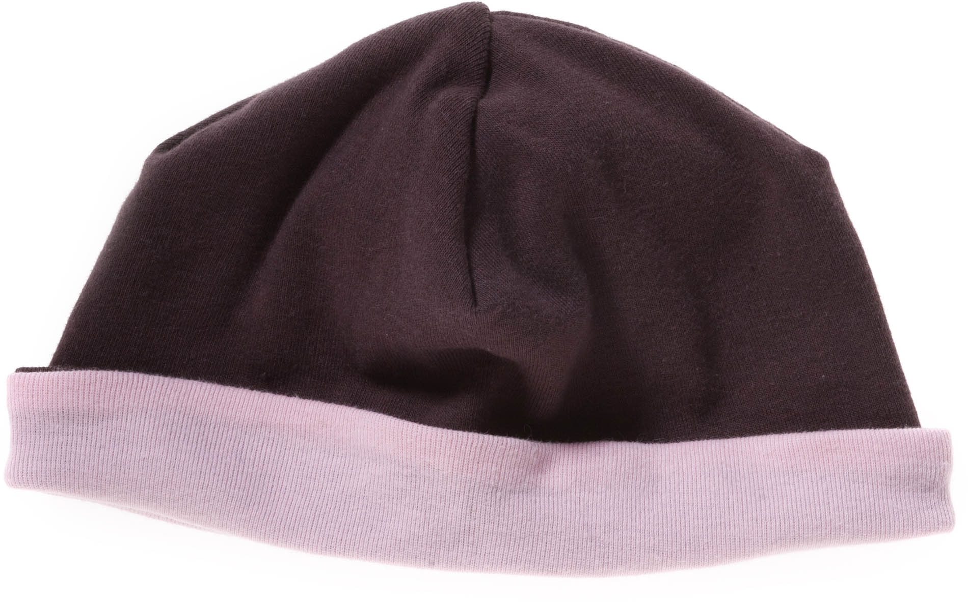 Bonnet Bébé réversible Chocolate / Pink Marron, à personnaliser avec le logo de votre club. Bonnet Bébé réversible Chocolate / Pink Marron