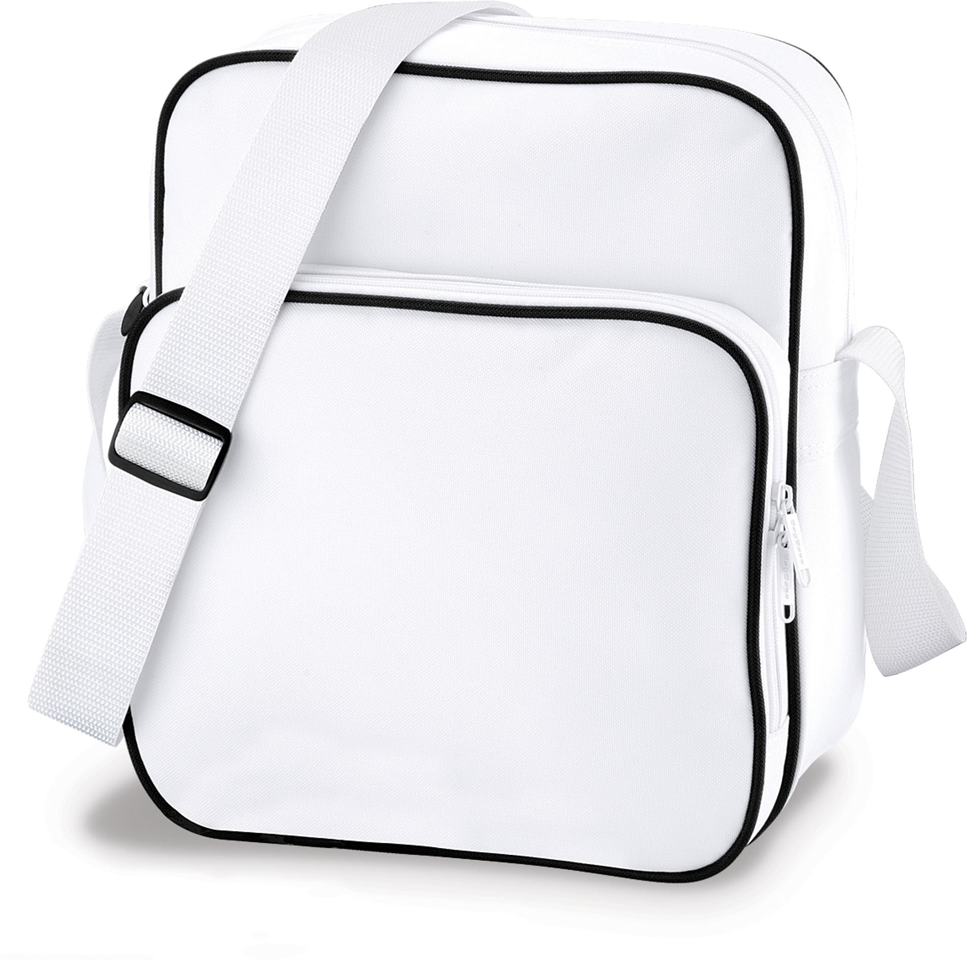 RETRO DAY BAG White / Black Blanc, à personnaliser avec le logo de votre club. RETRO DAY BAG White / Black Blanc