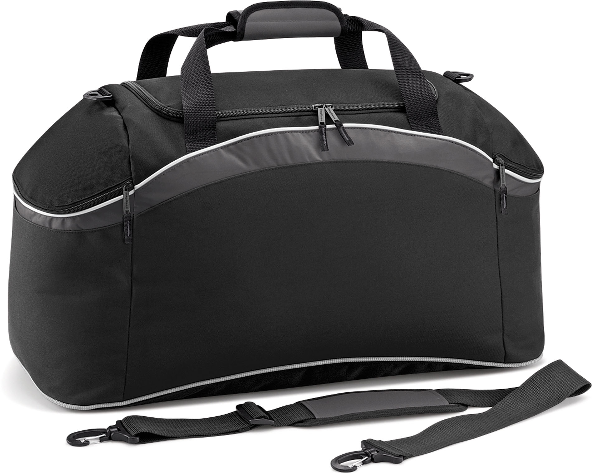 TEAMWEAR HOLDALL Black / Grey / White Noir, à personnaliser avec le logo de votre club. TEAMWEAR HOLDALL Black / Grey / White Noir