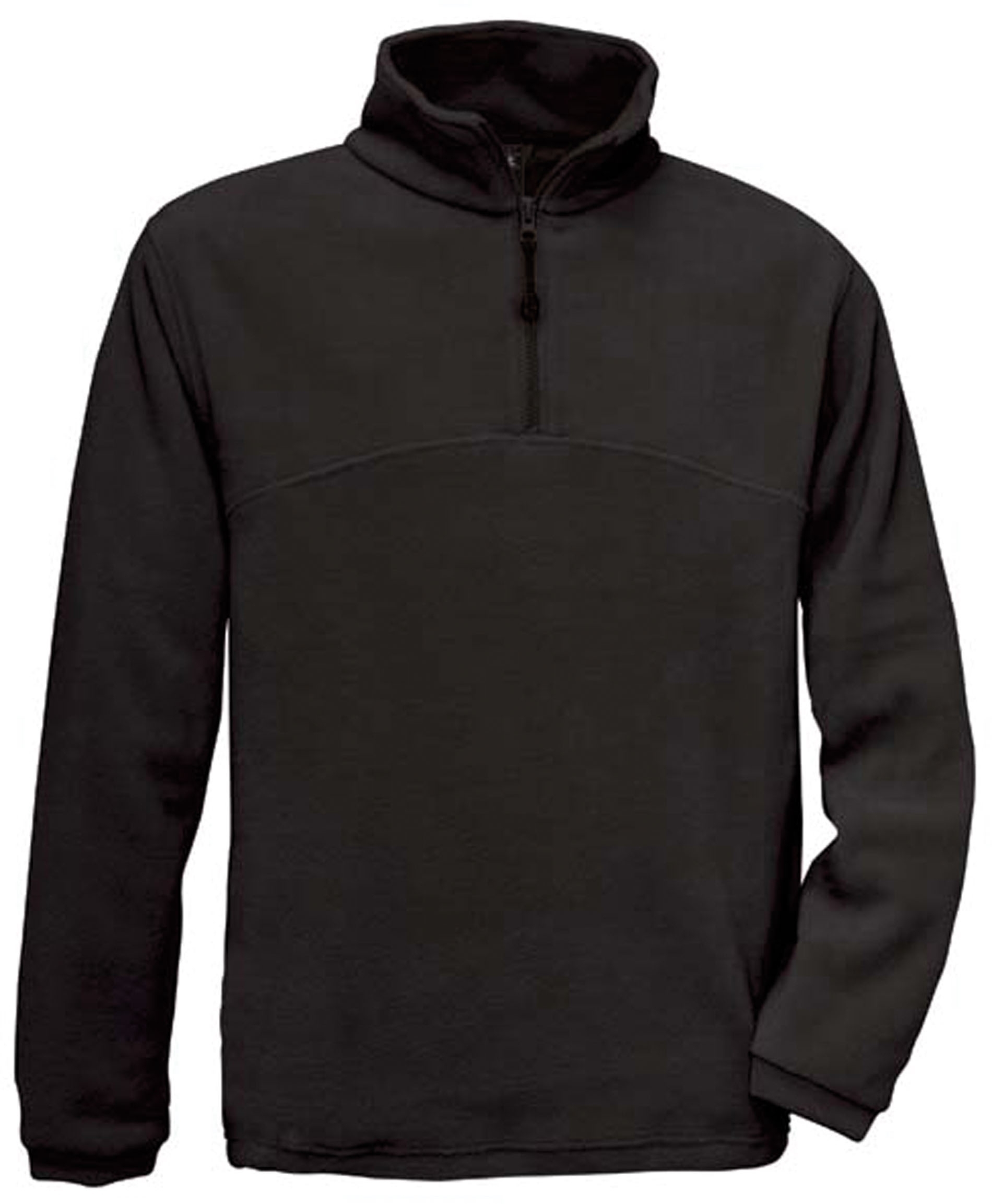HIGHLANDER _Polaire col zippé Black Noir, à personnaliser avec le logo de votre club. HIGHLANDER _Polaire col zippé Black Noir