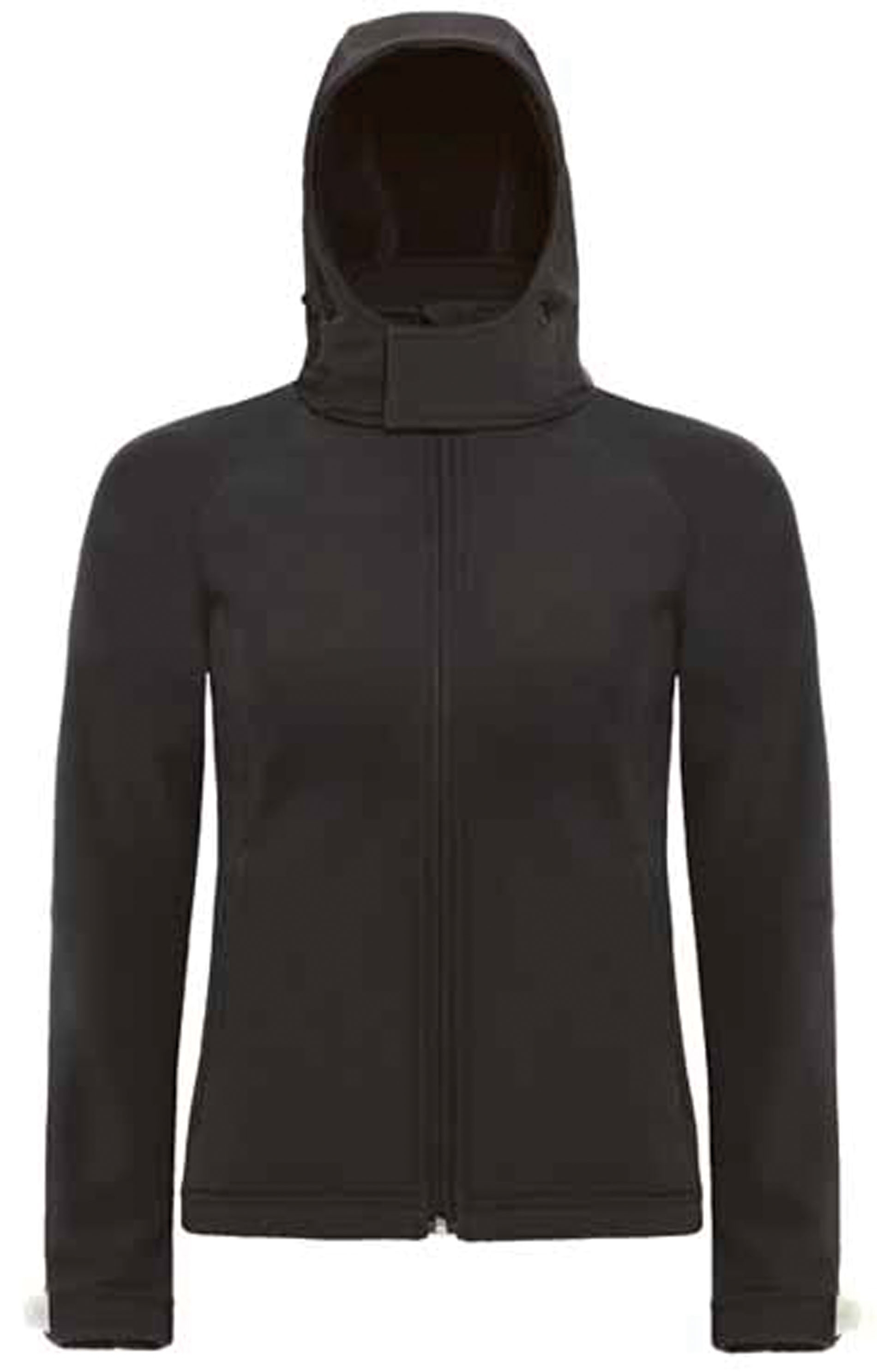 VESTE SOFTSHELL CAPUCHE FEMME Black Noir, à personnaliser avec le logo de votre club. VESTE SOFTSHELL CAPUCHE FEMME Black Noir