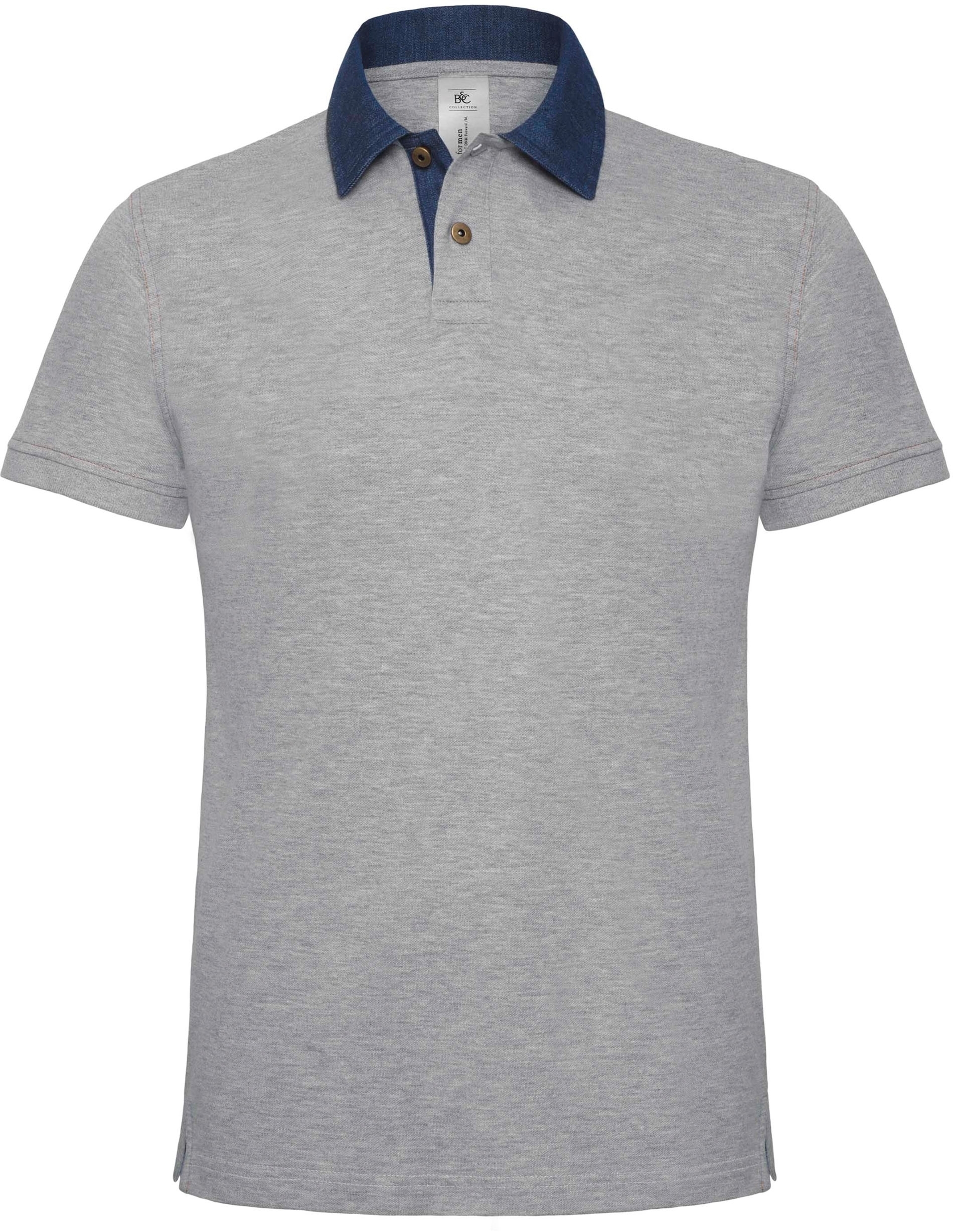 POLO HOMME DNM FORWARD Denim / Heather Grey Bleu, à personnaliser avec le logo de votre club. POLO HOMME DNM FORWARD Denim / Heather Grey Bleu