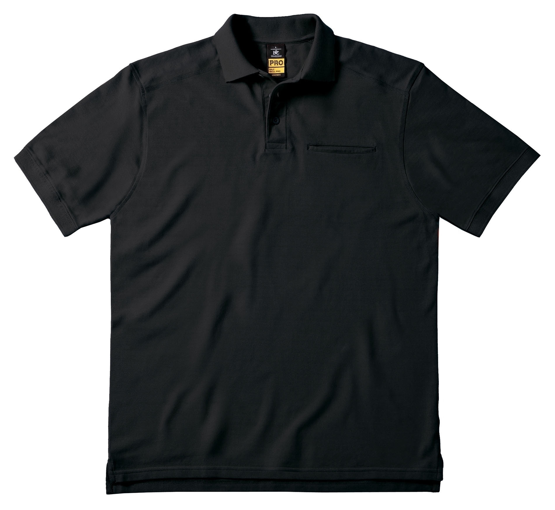 POLO SKILL PRO Black Noir, à personnaliser avec le logo de votre club. POLO SKILL PRO Black Noir
