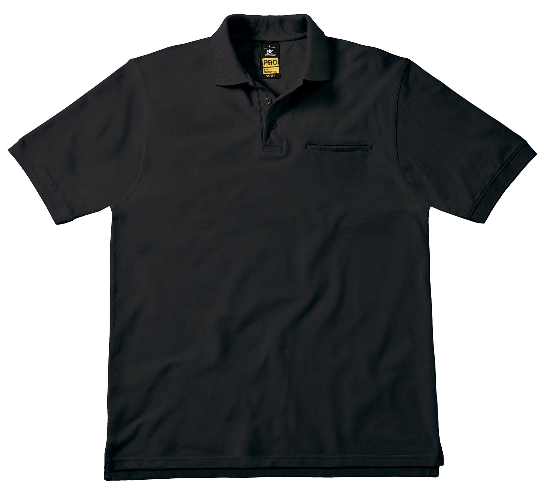 POLO ENERGY PRO Black Noir, à personnaliser avec le logo de votre club. POLO ENERGY PRO Black Noir