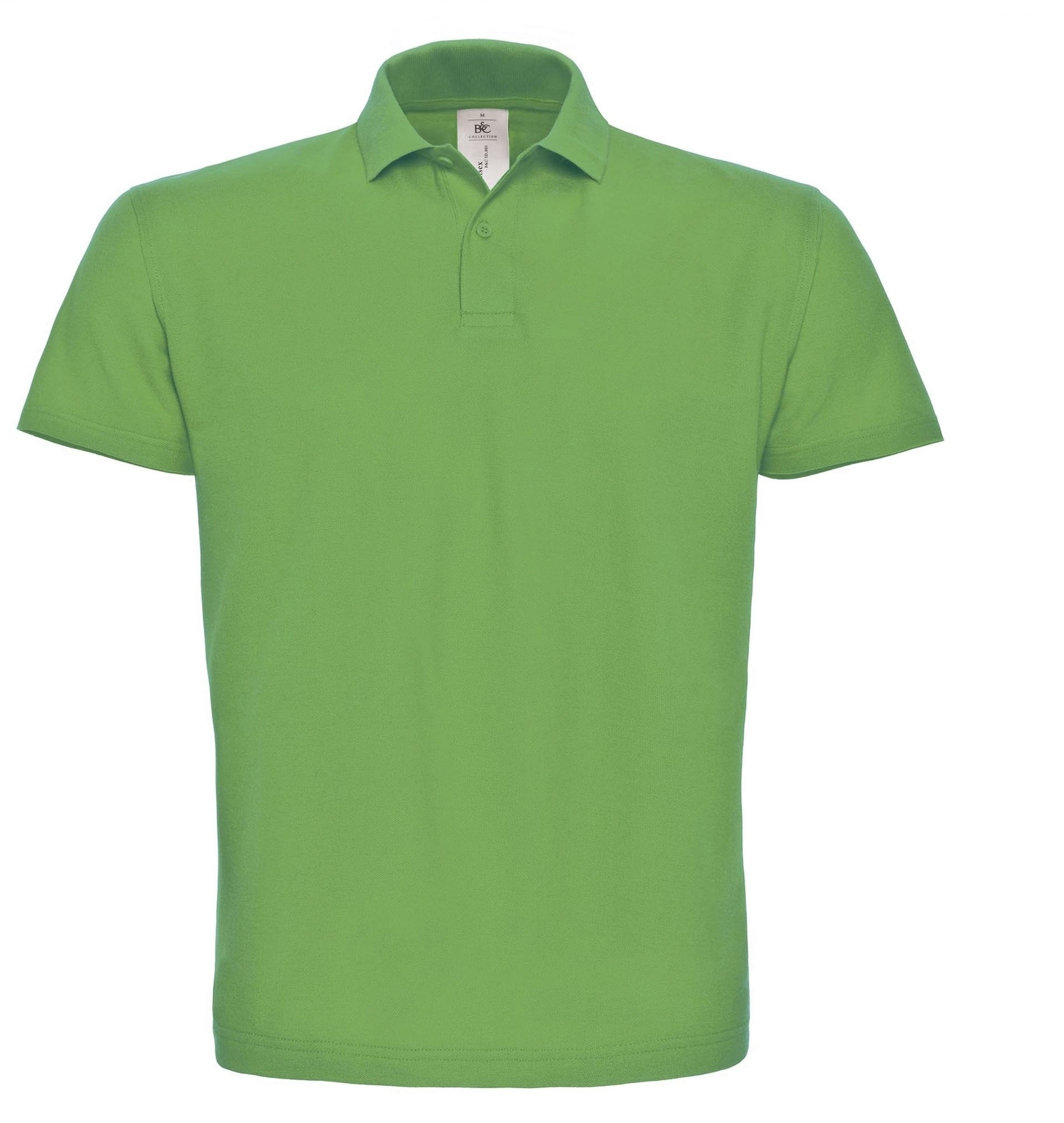 Polo piqué ID.001 Homme Real Green Vert, à personnaliser avec le logo de votre club. Polo piqué ID.001 Homme Real Green Vert