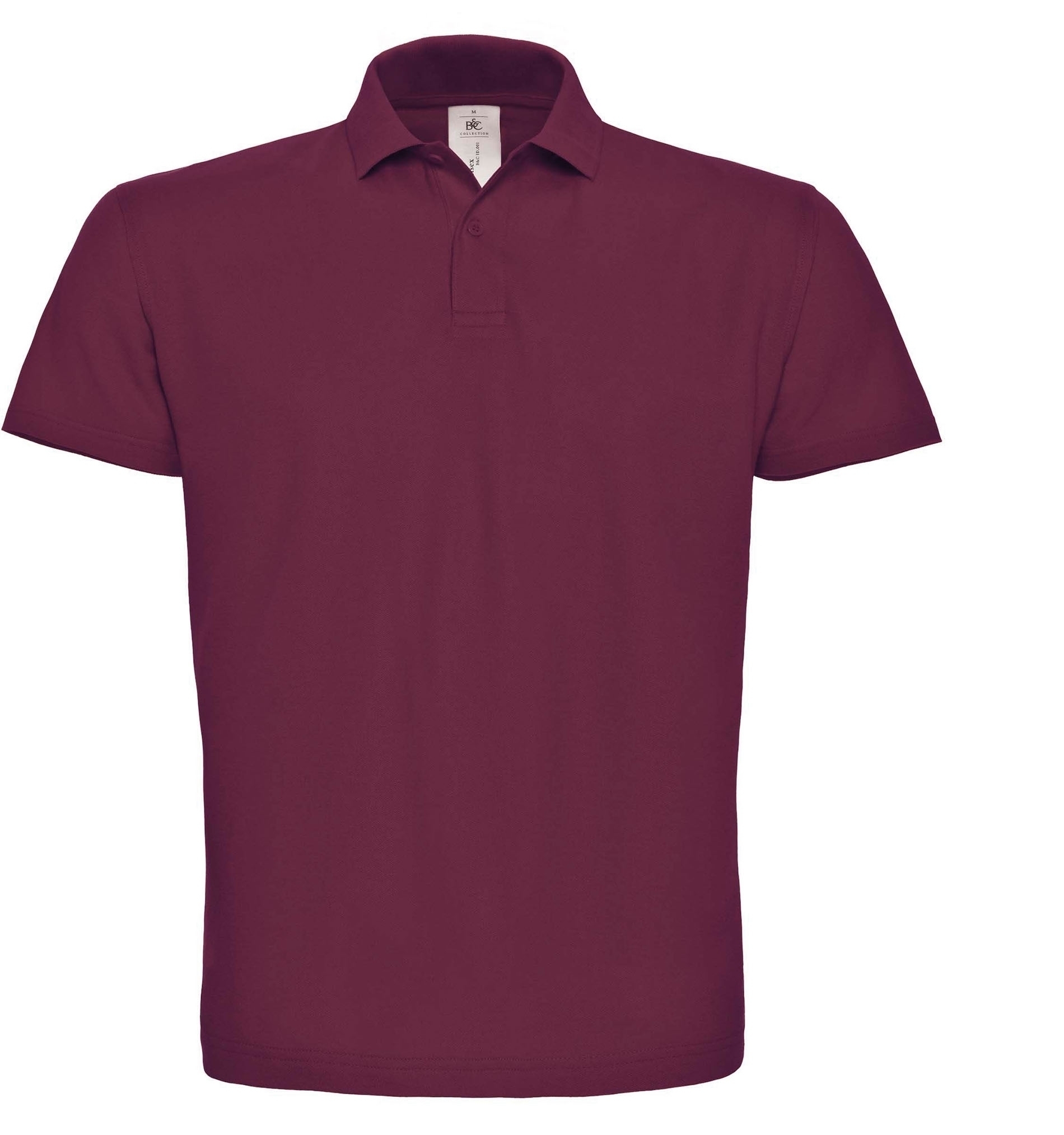 Polo piqué ID.001 Homme Wine Bordeaux, à personnaliser avec le logo de votre club. Polo piqué ID.001 Homme Wine Bordeaux