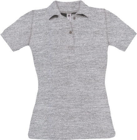 Polo femme PURE WOMEN Heather Grey Gris, à personnaliser avec le logo de votre club. Polo femme PURE WOMEN Heather Grey Gris