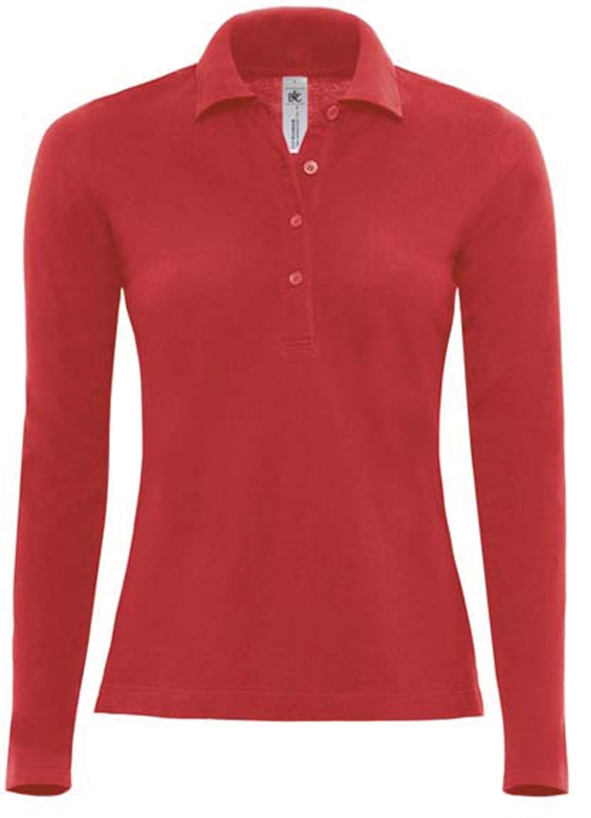 POLO FEMME SAFRAN MANCHES LONGUES Rouge Red, à personnaliser avec le logo de votre club. POLO FEMME SAFRAN MANCHES LONGUES Rouge Red