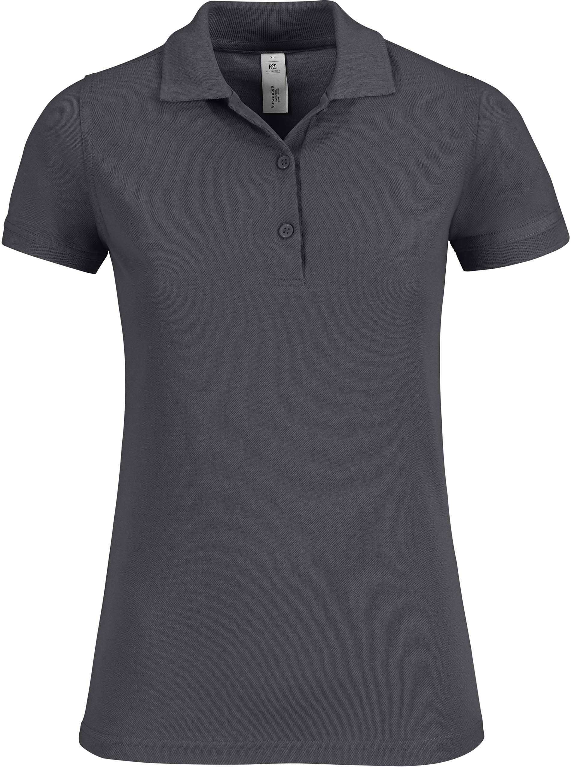 Polo femme Safran Timeless Dark Grey Gris, à personnaliser avec le logo de votre club. Polo femme Safran Timeless Dark Grey Gris