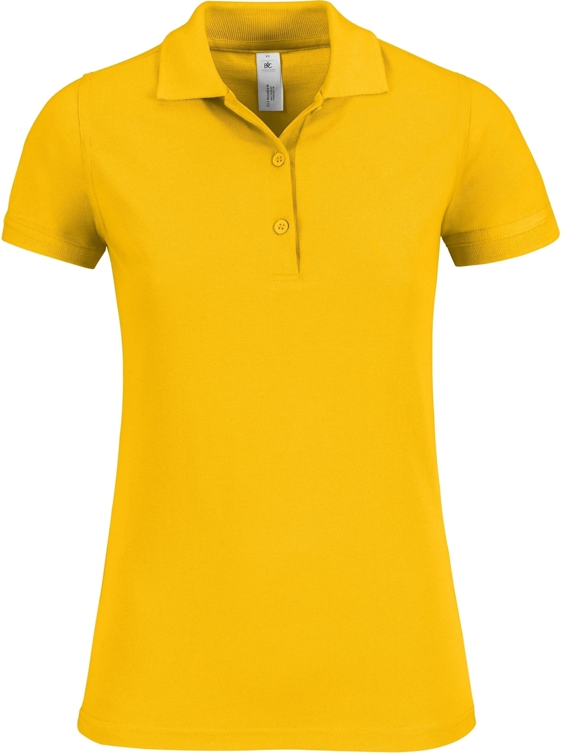 Polo femme Safran Timeless Gold Jaune, à personnaliser avec le logo de votre club. Polo femme Safran Timeless Gold Jaune