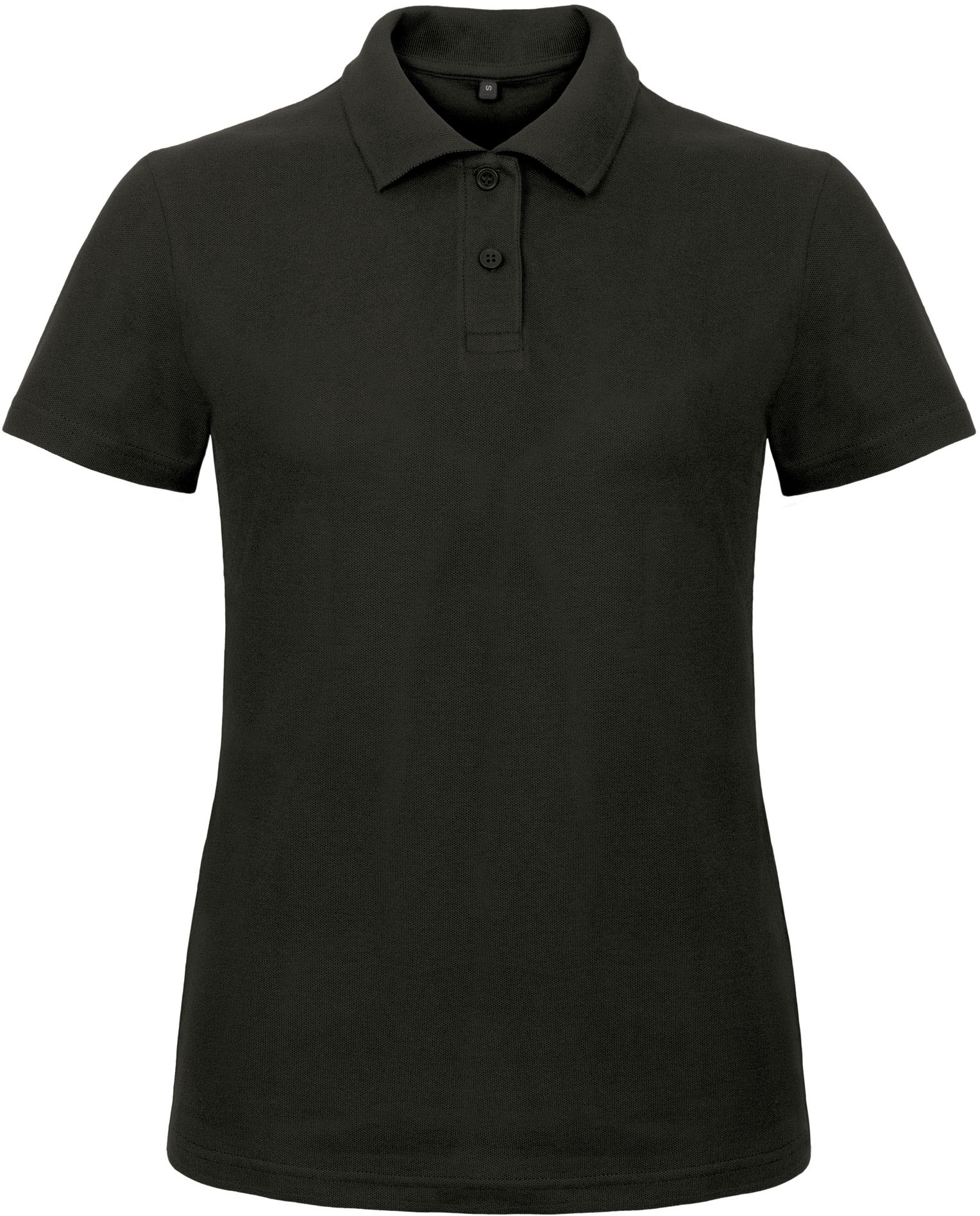 POLO FEMME ID.001 Black Noir, à personnaliser avec le logo de votre club. POLO FEMME ID.001 Black Noir