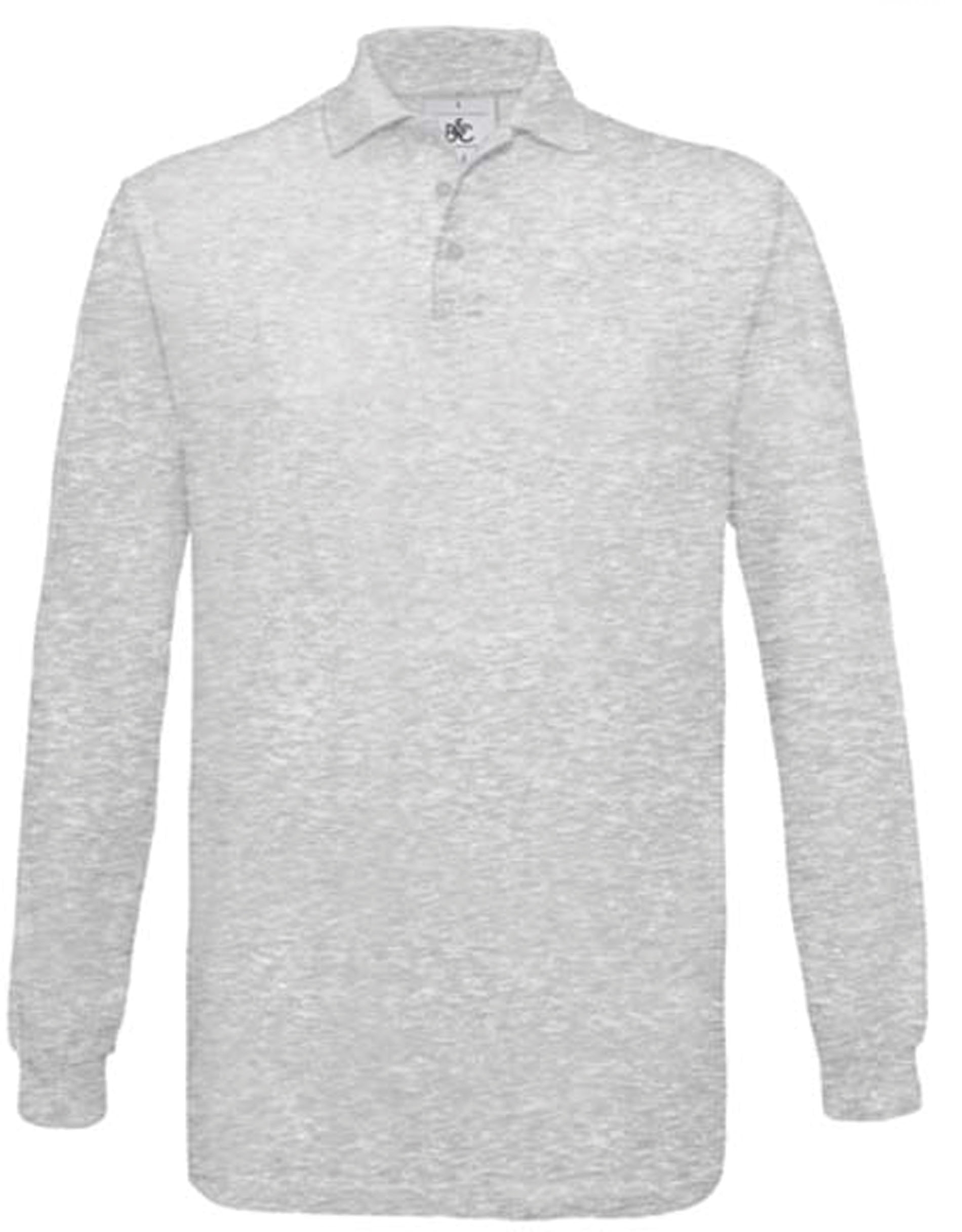 POLO HOMME SAFRAN MANCHES LONGUES Gris Ash, Ã personnaliser avec le logo de votre club. POLO HOMME SAFRAN MANCHES LONGUES Gris Ash