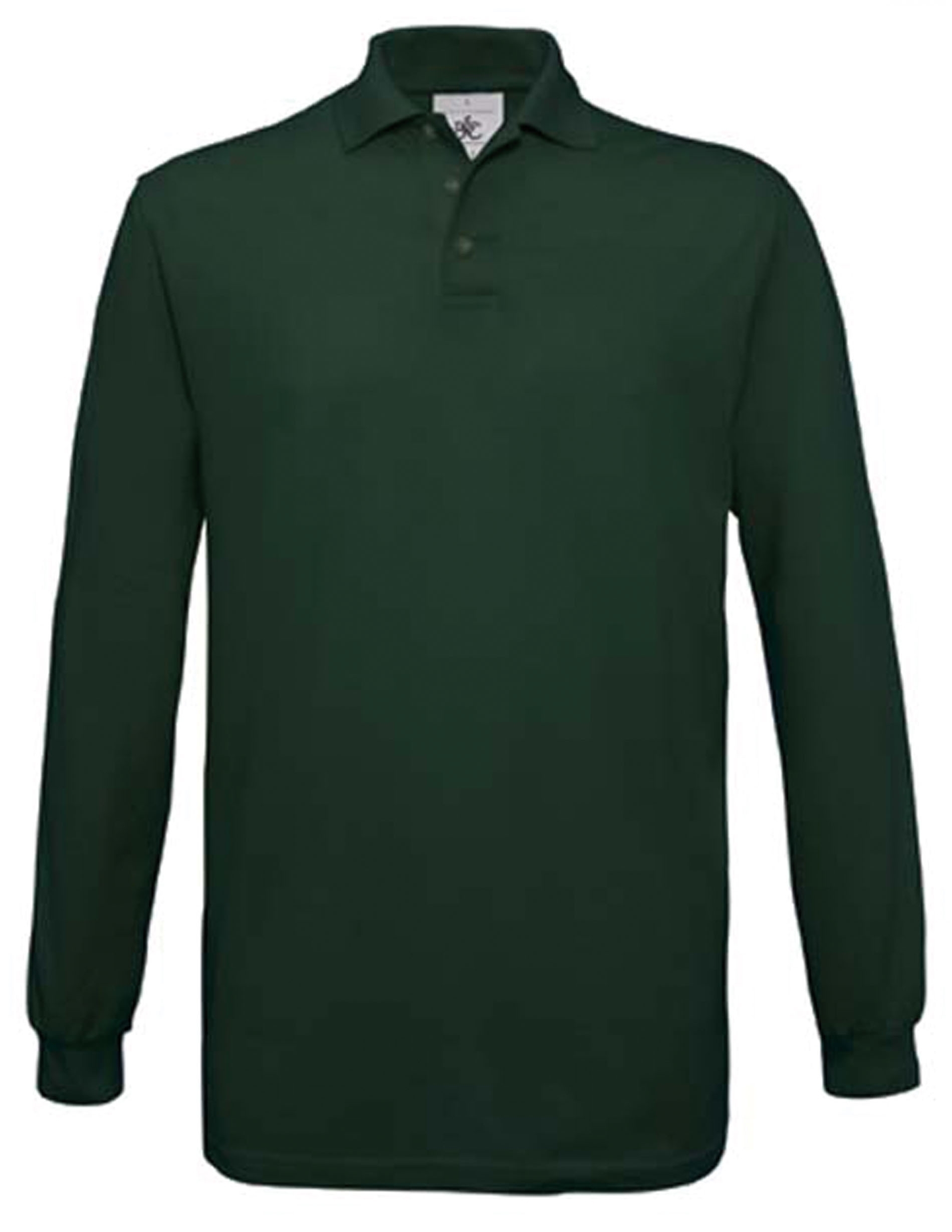 POLO HOMME SAFRAN MANCHES LONGUES Bottle Green Vert, Ã personnaliser avec le logo de votre club. POLO HOMME SAFRAN MANCHES LONGUES Bottle Green Vert