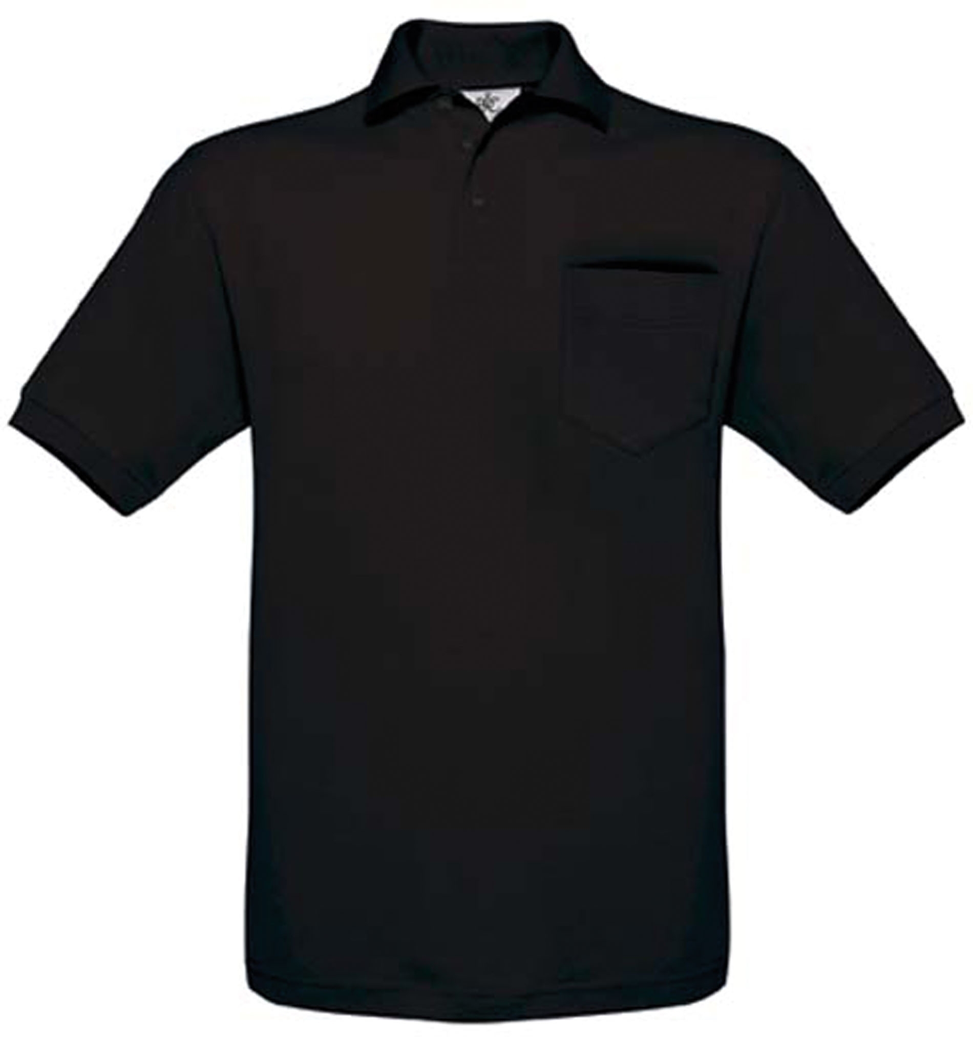 POLO SAFRAN POCKET Black Noir, à personnaliser avec le logo de votre club. POLO SAFRAN POCKET Black Noir