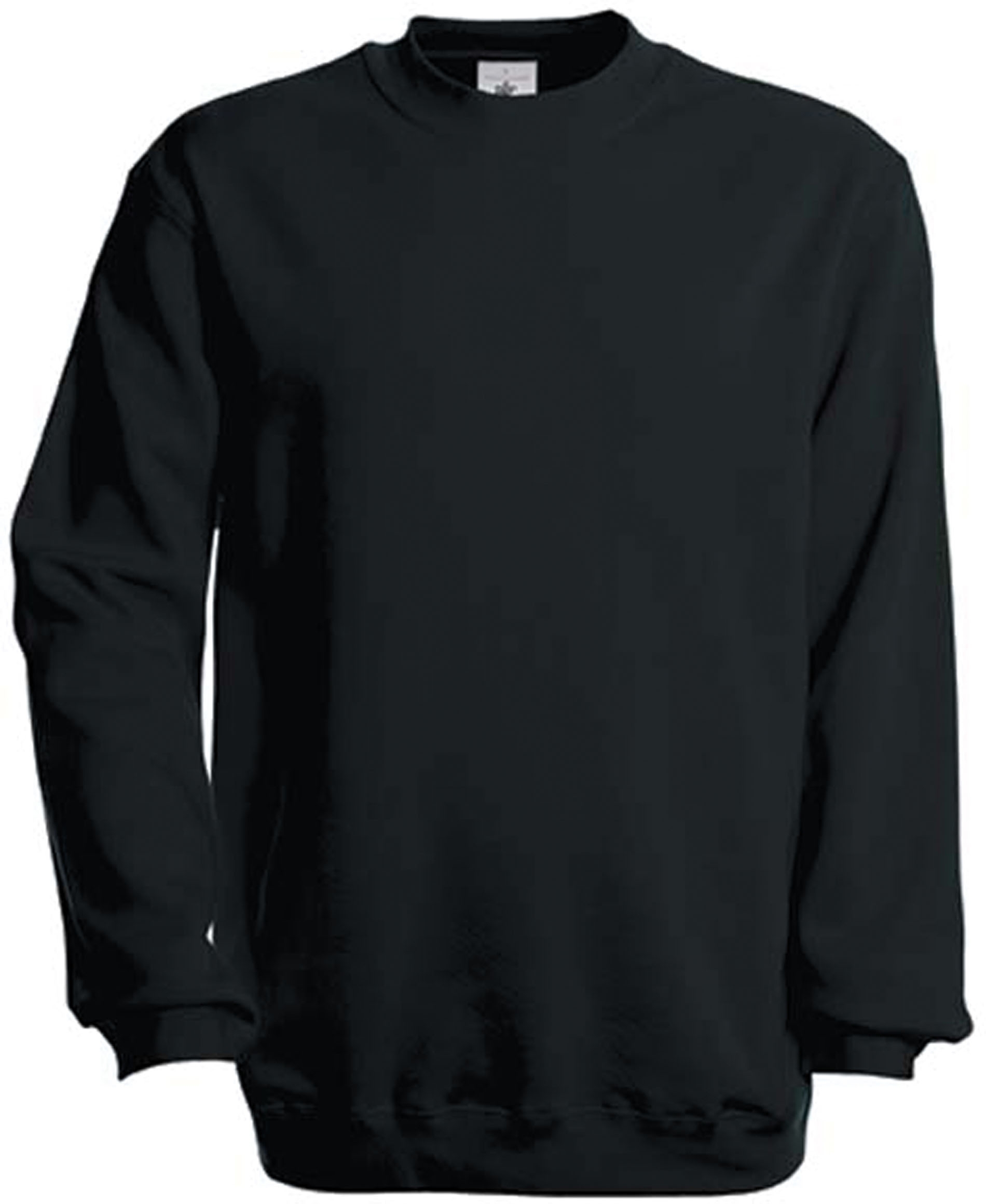 SWEAT-SHIRT COL ROND Black Noir, à personnaliser avec le logo de votre club. SWEAT-SHIRT COL ROND Black Noir