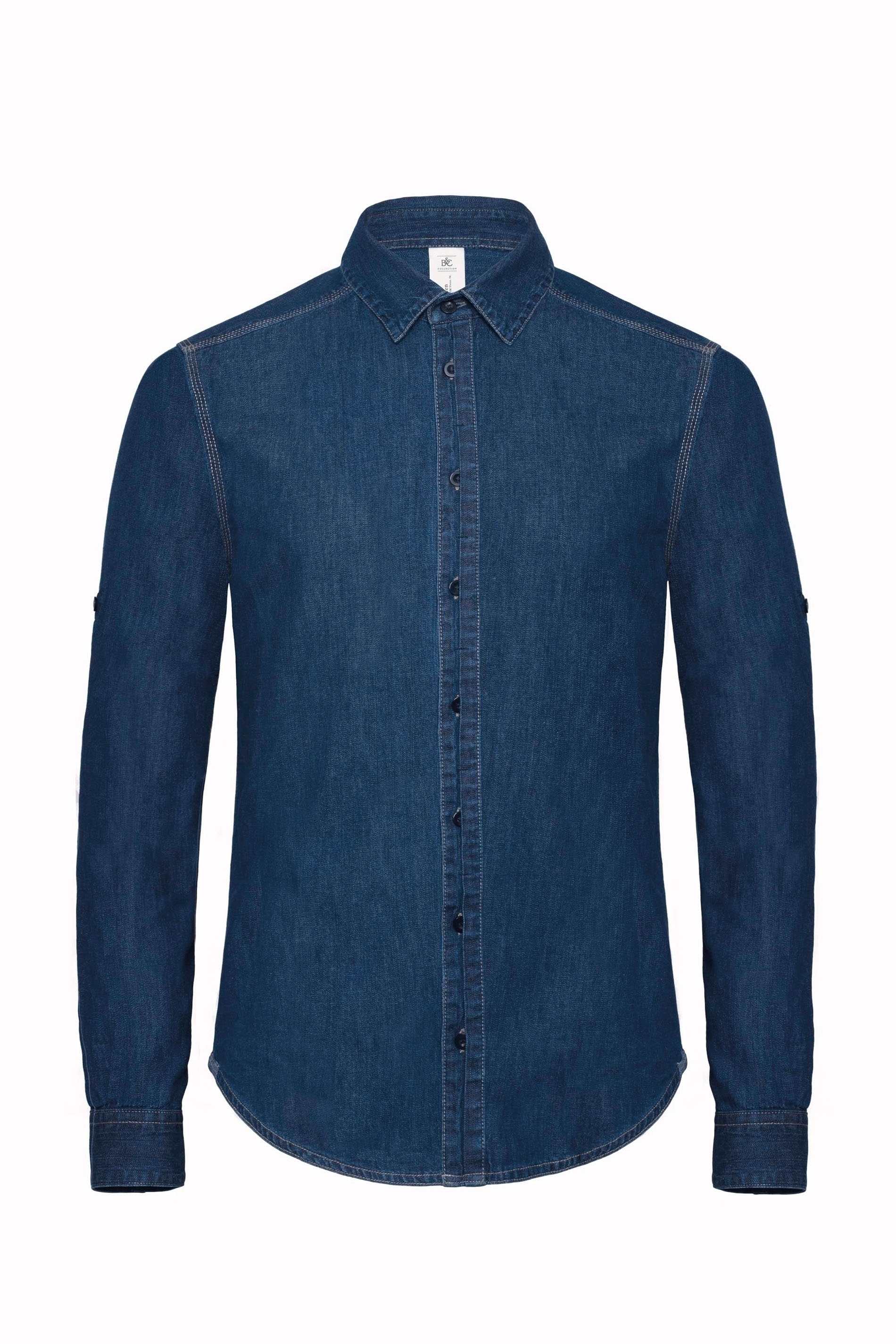 CHEMISE HOMME DNM VISION Deep Blue Denim Bleu, à personnaliser avec le logo de votre club. CHEMISE HOMME DNM VISION Deep Blue Denim Bleu