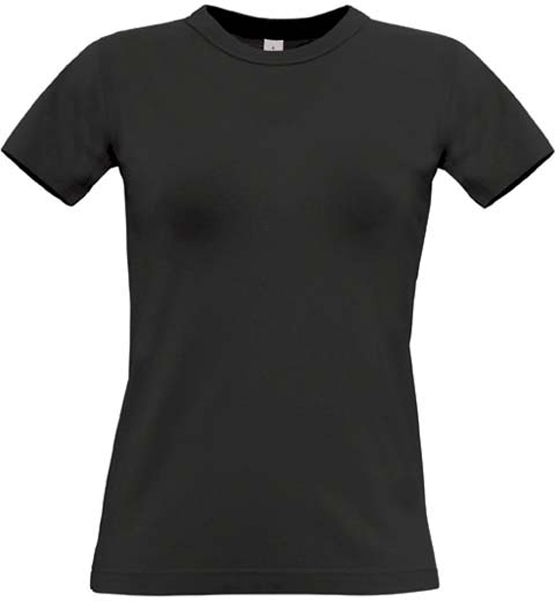 T-SHIRT FEMME EXACT190 Black Noir, à personnaliser avec le logo de votre club. T-SHIRT FEMME EXACT190 Black Noir