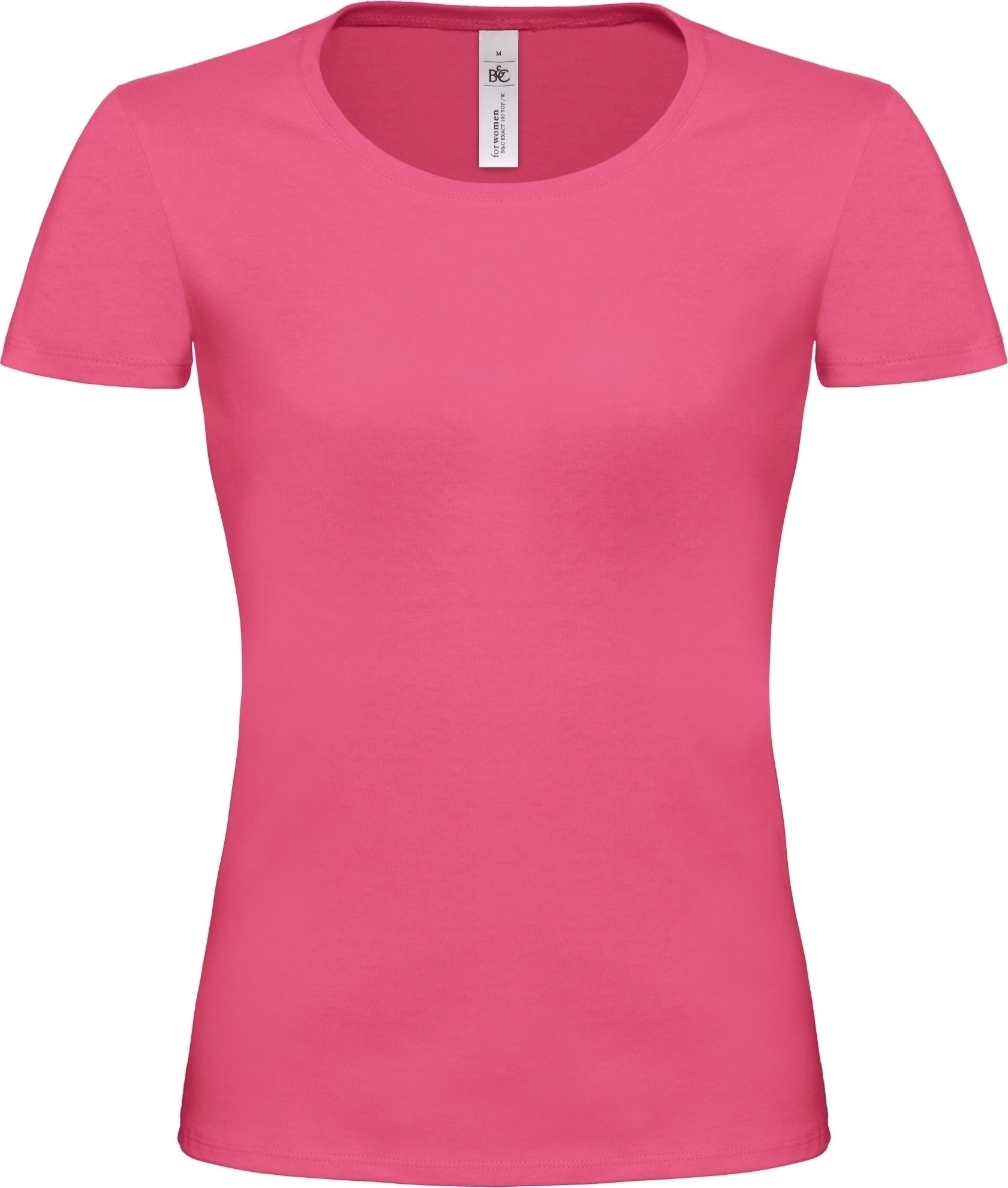 T-SHIRT COL BATEAU FEMME EXACT190 Fuchsia Rose, à personnaliser avec le logo de votre club. T-SHIRT COL BATEAU FEMME EXACT190 Fuchsia Rose