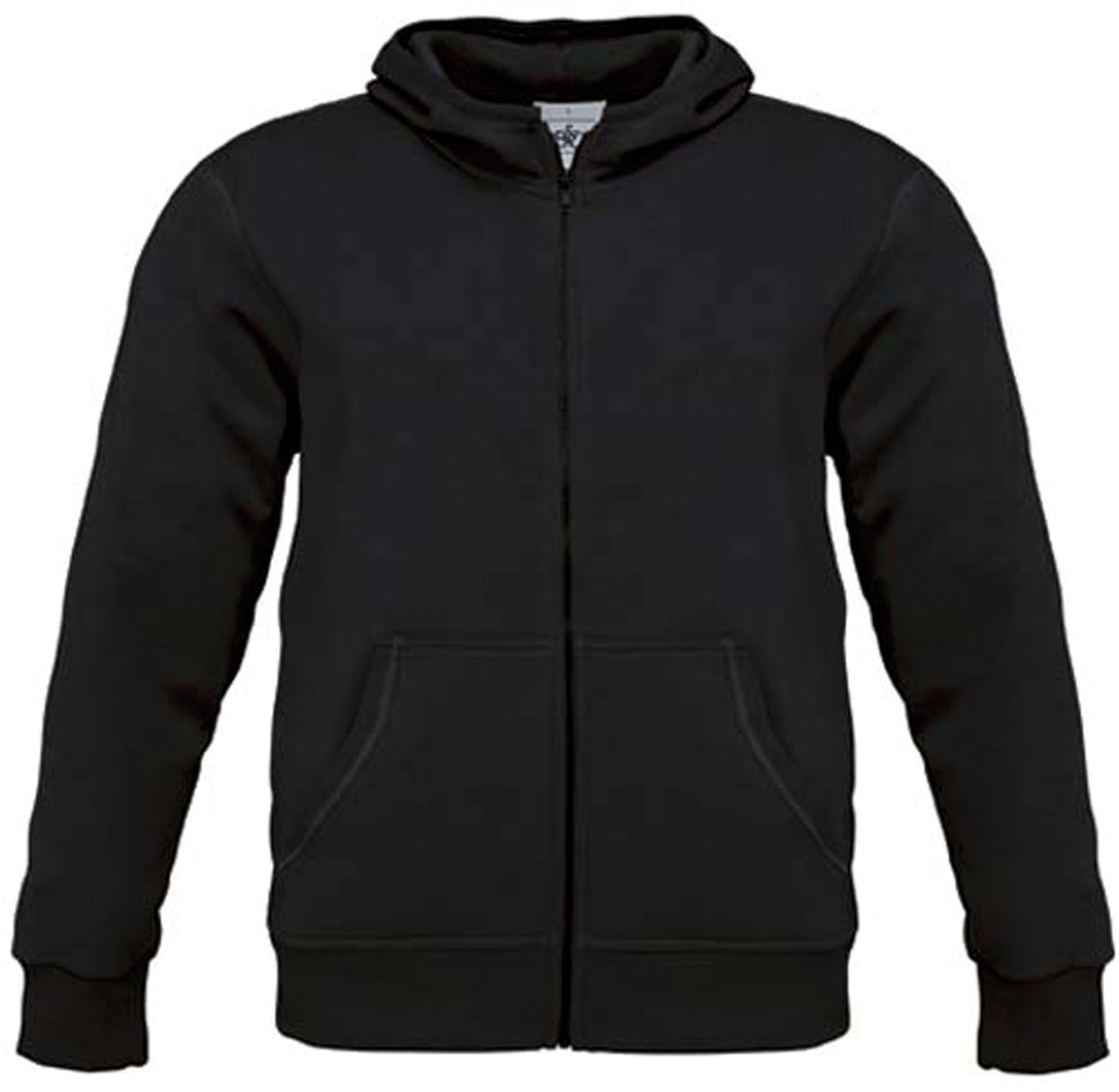 SWEAT-SHIRT HOMME ZIPPÉ CAPUCHE MONSTER Black Noir, à personnaliser avec le logo de votre club. SWEAT-SHIRT HOMME ZIPPÉ CAPUCHE MONSTER Black Noir
