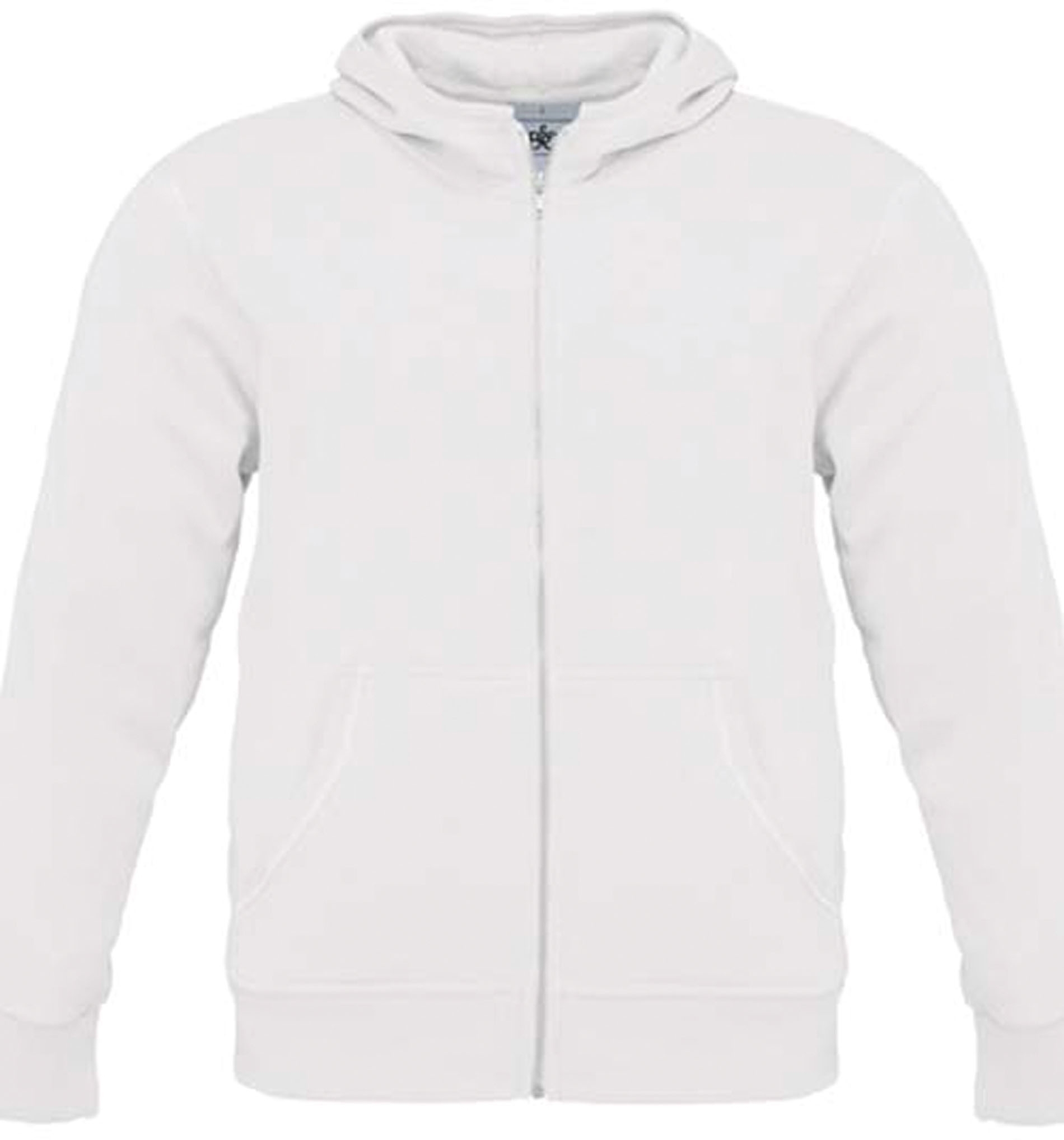 SWEAT-SHIRT HOMME ZIPPÉ CAPUCHE MONSTER White Blanc, à personnaliser avec le logo de votre club. SWEAT-SHIRT HOMME ZIPPÉ CAPUCHE MONSTER White Blanc